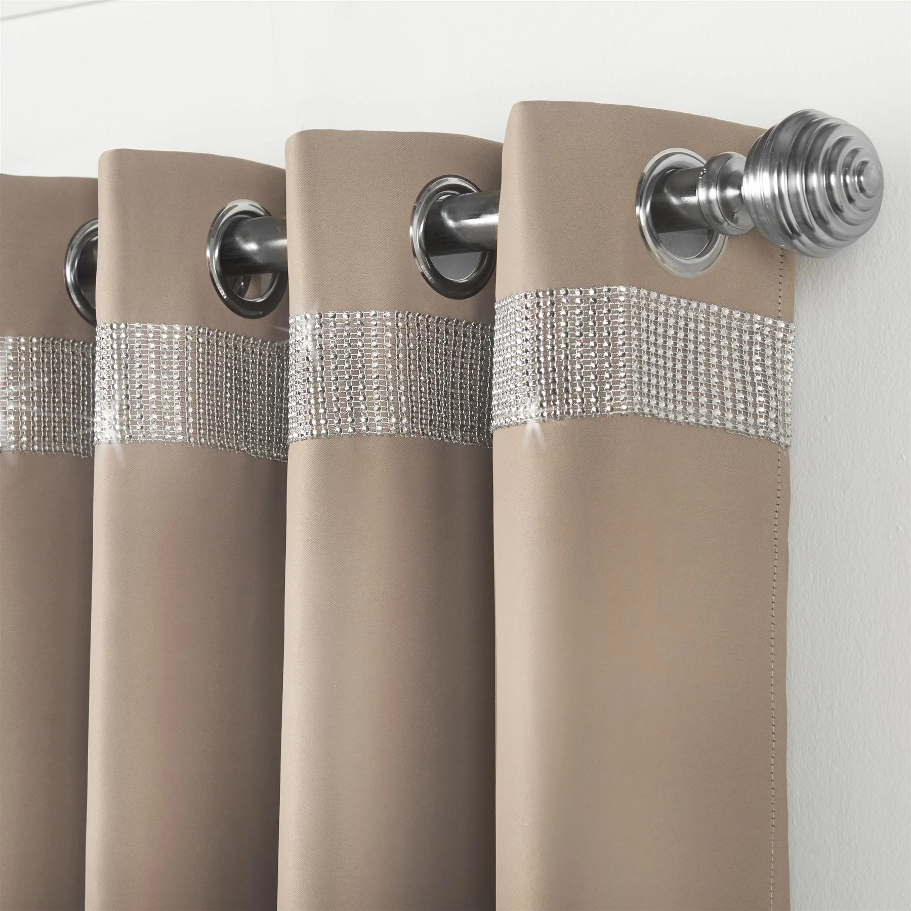 Palace Diamante Ring Top Blackout Curtains - Image 2