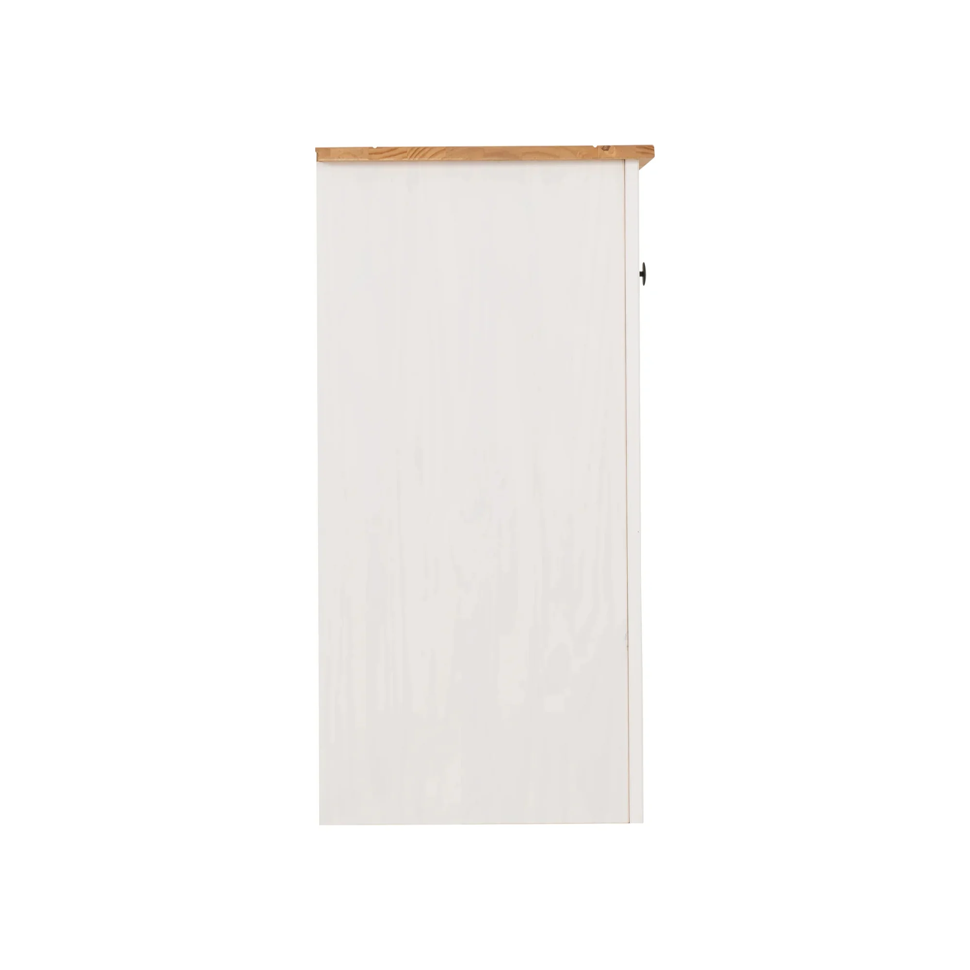 PANAMA 3 DOOR 3 DRAWER SIDEBOARD - WHITE/NATURAL WAX - Image 7