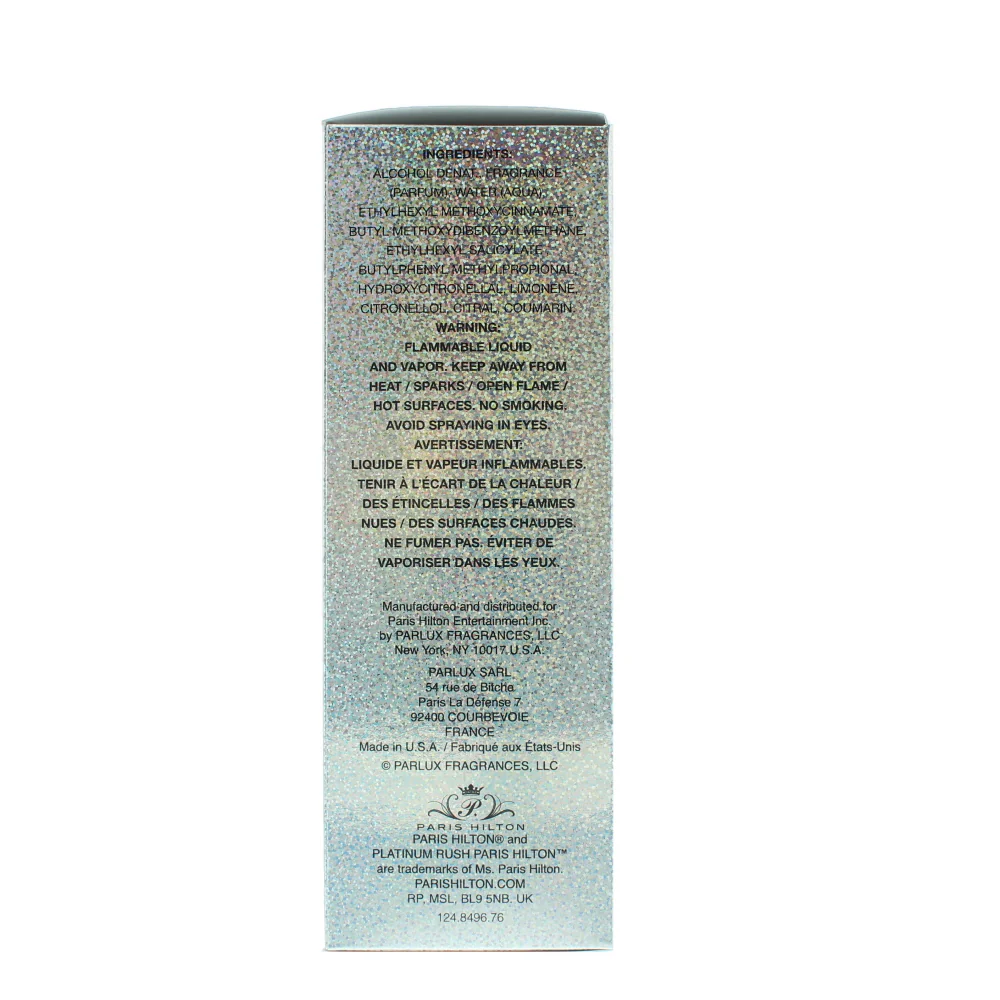 Paris Hilton Platinum Rush Eau De Parfum 100ml - Image 2