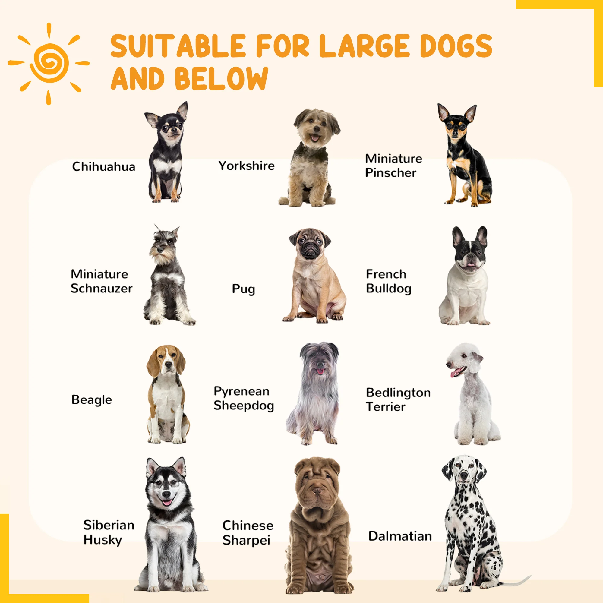 PawHut 100cm 8 Panels Heavy-Duty Dog Playpen for Small, Medium Dogs - Image 3