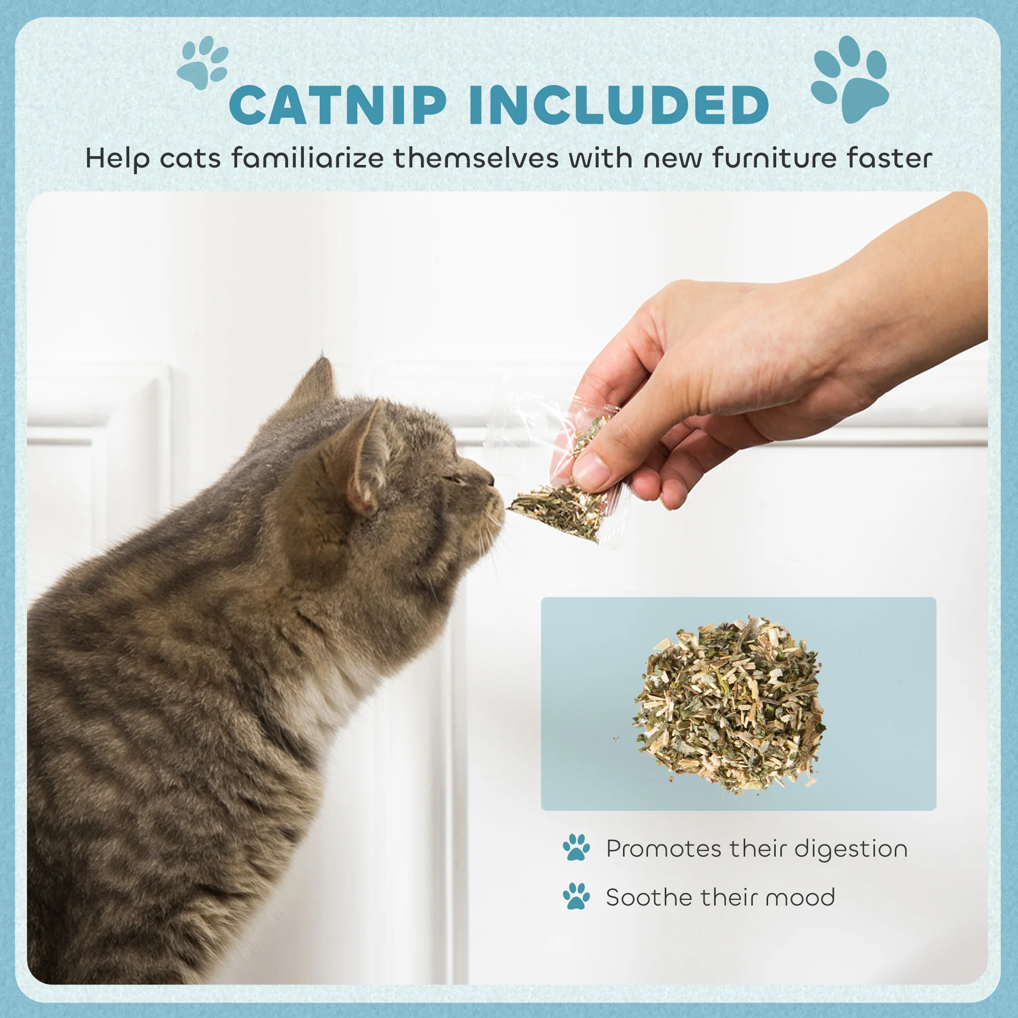 PawHut 2 In 1 Cardboard Cat Scratching Board With Catnip For Indoor Cats - Image 6