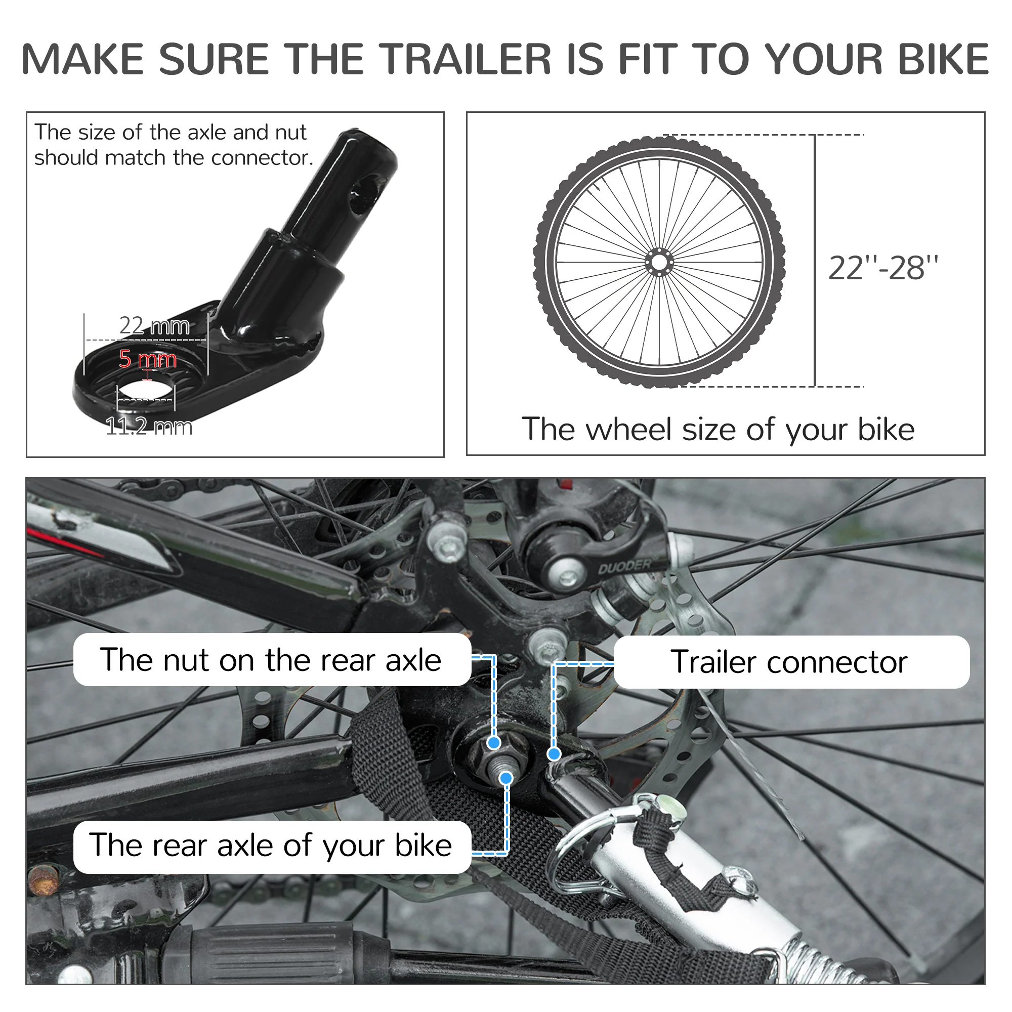 PawHut 2 in 1 Dog Bike Trailer, Foldable Dog Stroller for Medium Dogs - Image 13