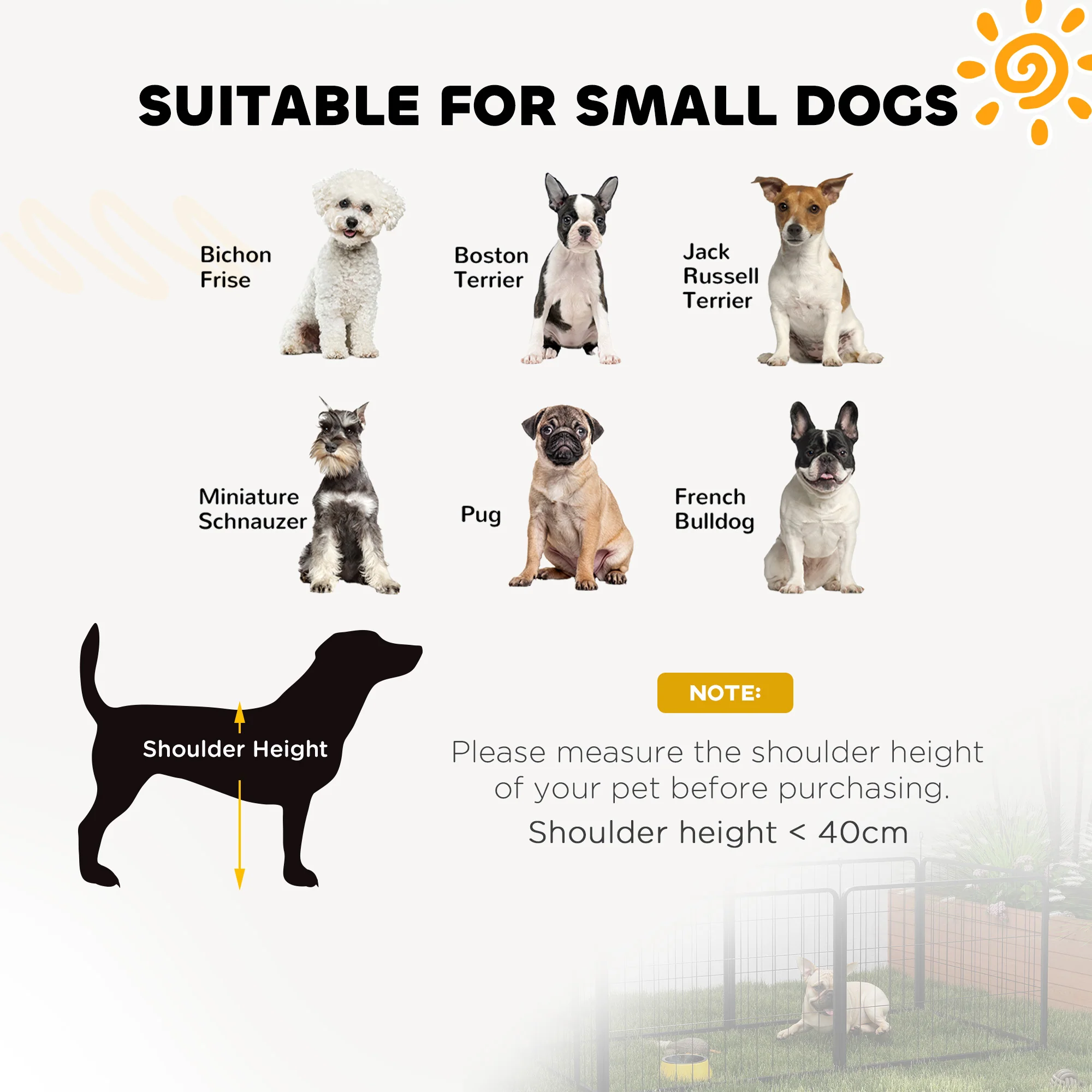 PawHut 2 Piece Dog Pen Expansion Pack For 80cm High Pet Playpen For S M Dogs - Image 15