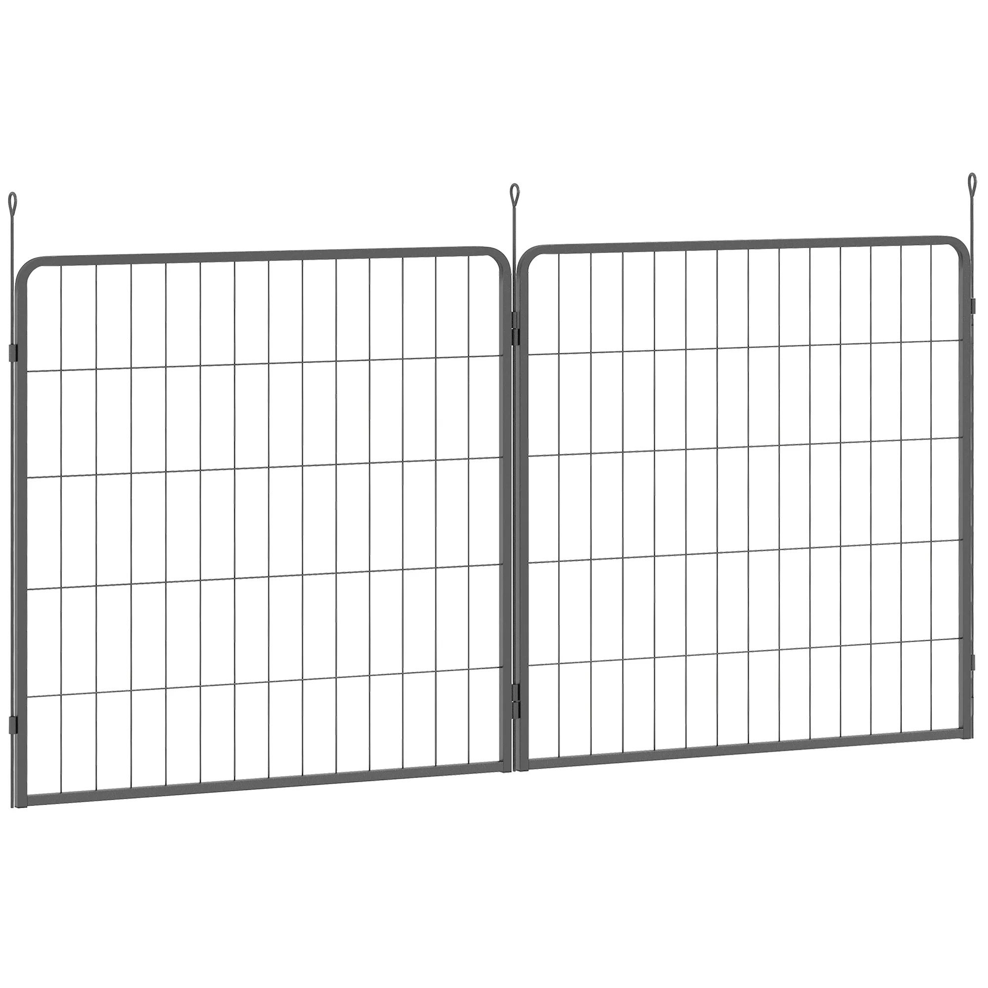 PawHut 2 Piece Dog Pen Expansion Pack For 80cm High Pet Playpen For S M Dogs - Image 19