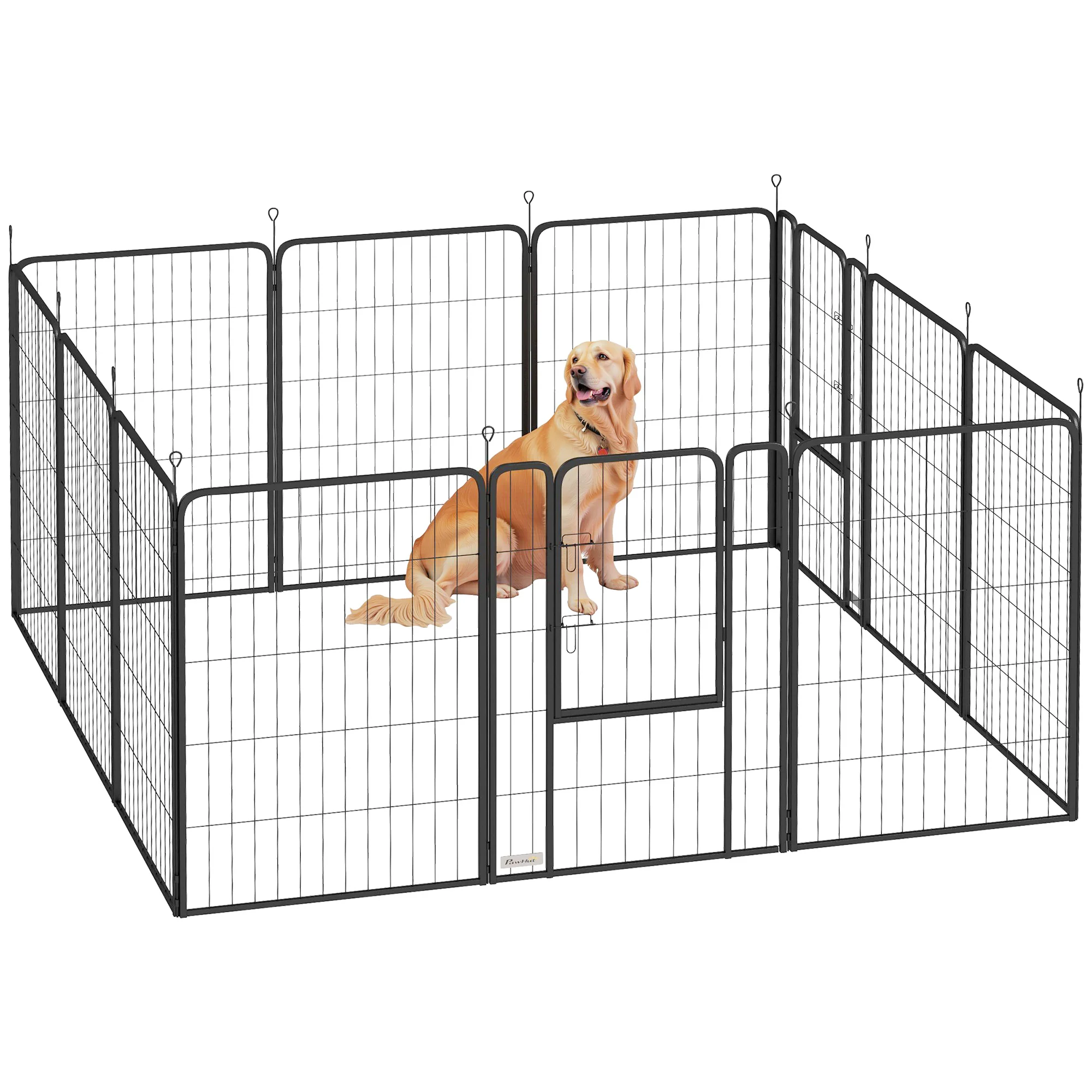 PawHut 2 Piece Expansion Pack Dog High Animal Pen - Image 10