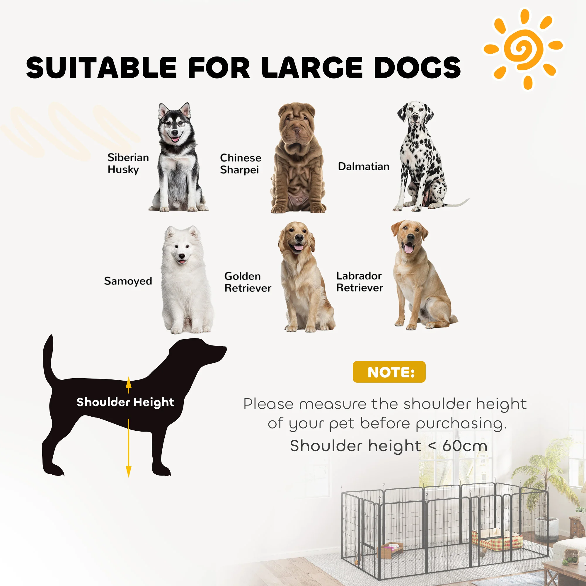PawHut 2 Piece Expansion Pack Dog High Animal Pen - Image 16