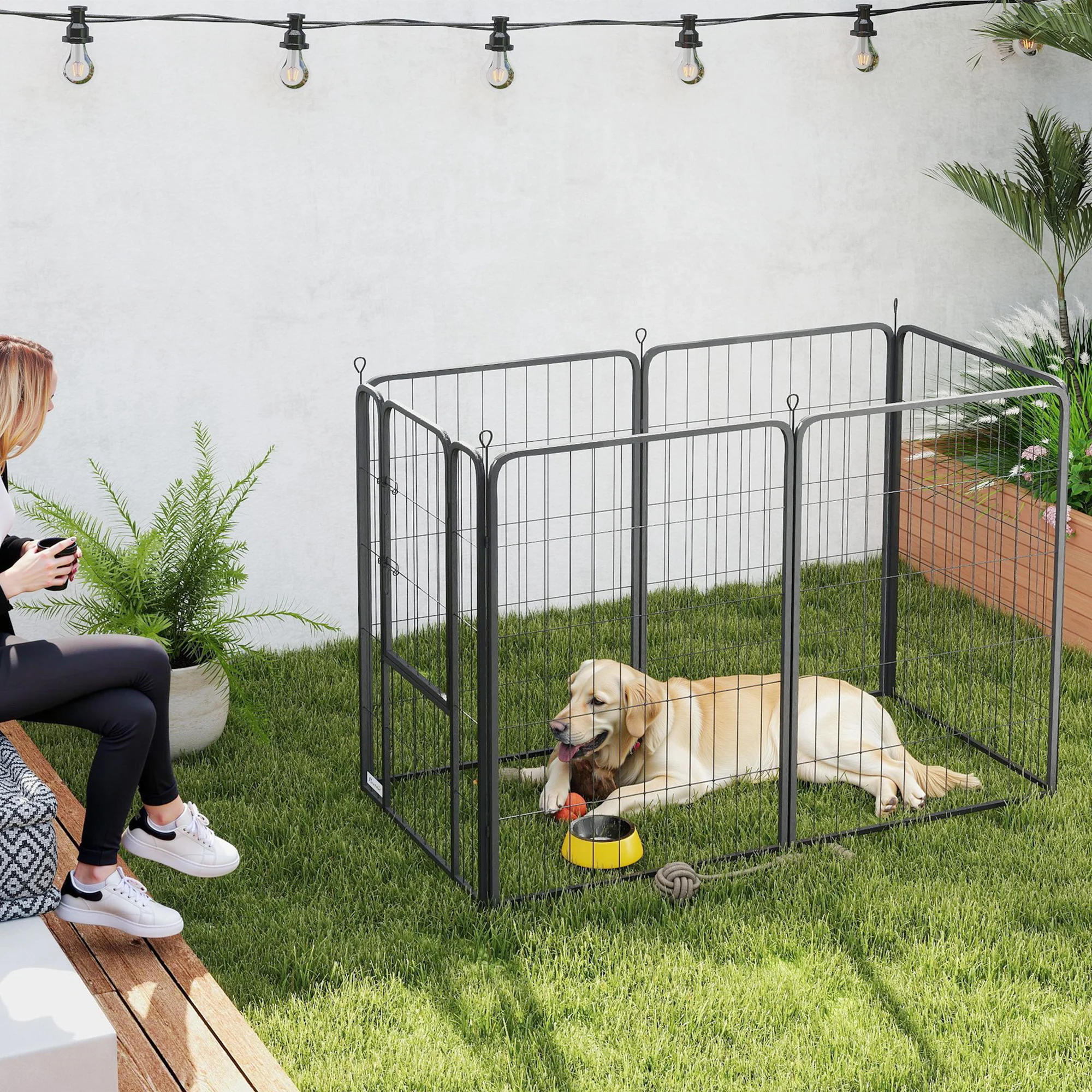 PawHut 2 Piece Expansion Pack Dog High Animal Pen - Image 26