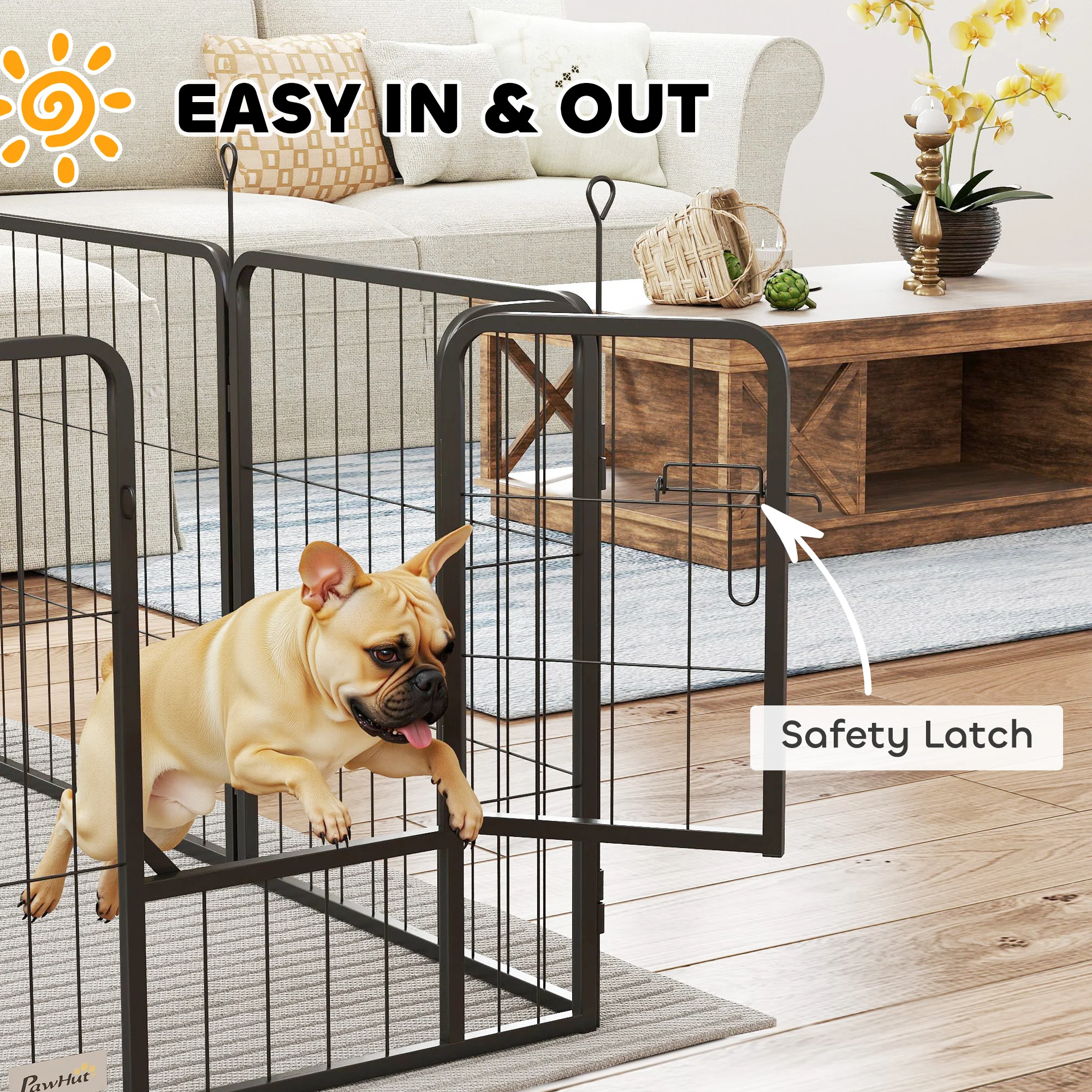 PawHut 2 Piece Expansion Pack Dog High Animal Pen - Image 31