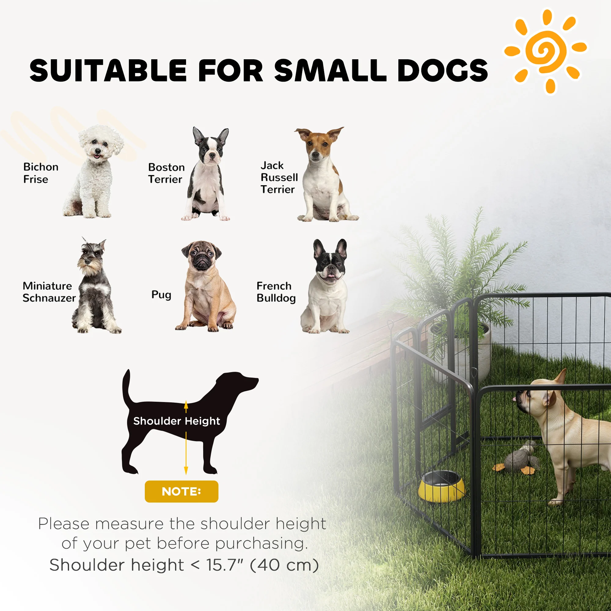 PawHut 2 Piece Expansion Pack Dog High Animal Pen - Image 34