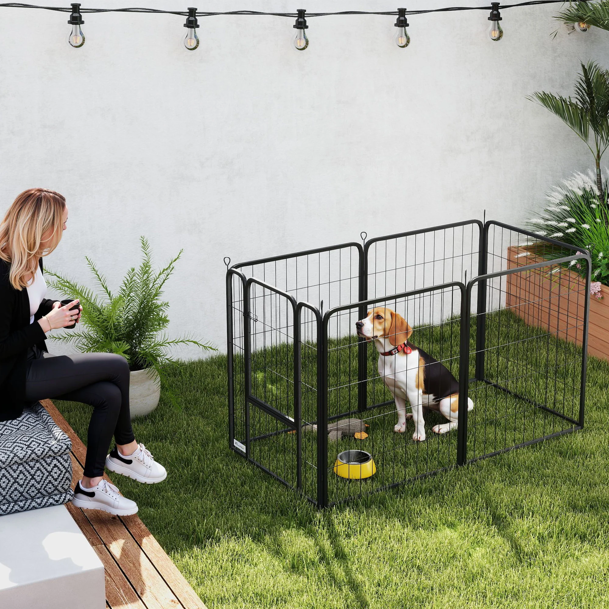 PawHut 2 Piece Expansion Pack Dog High Animal Pen - Image 44
