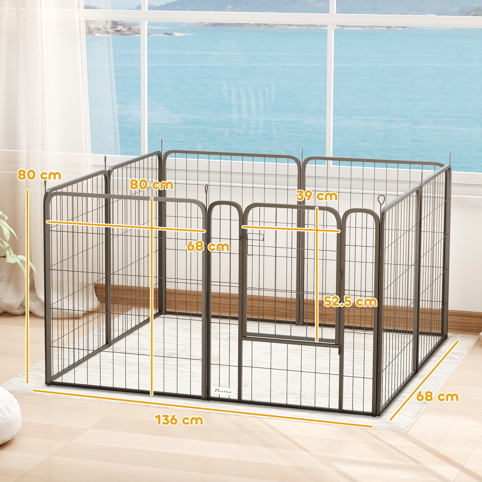 PawHut 2 Piece Expansion Pack Dog High Animal Pen - Image 50