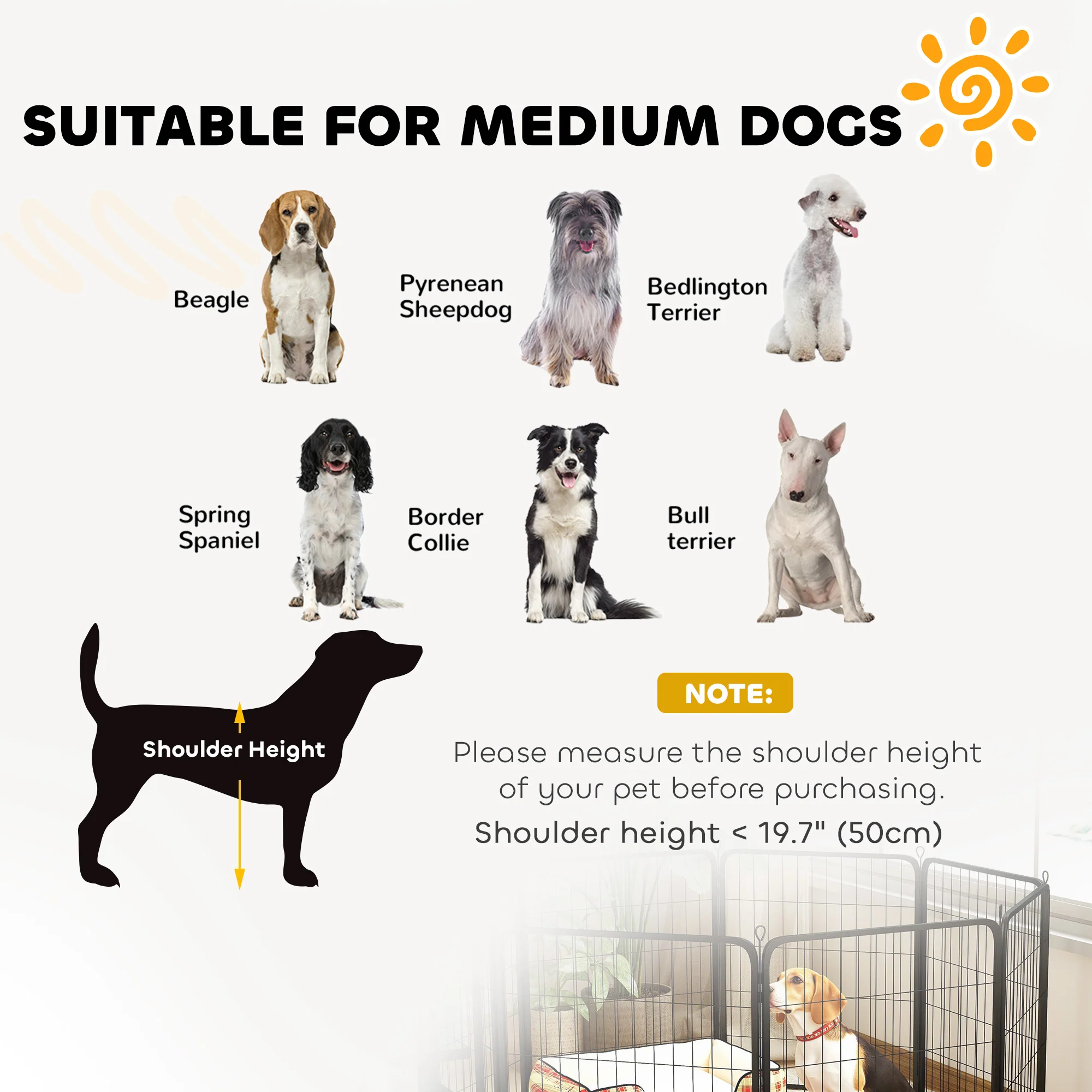 PawHut 2 Piece Expansion Pack Dog High Animal Pen - Image 52
