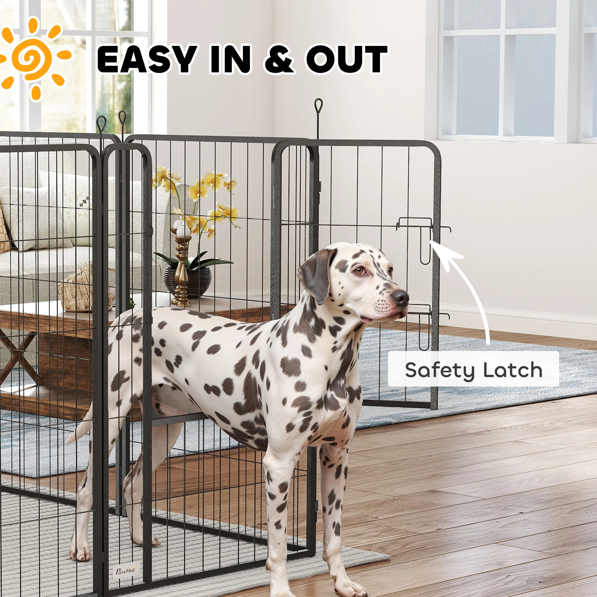 PawHut 2 Piece Expansion Pack Dog High Animal Pen - Image 58