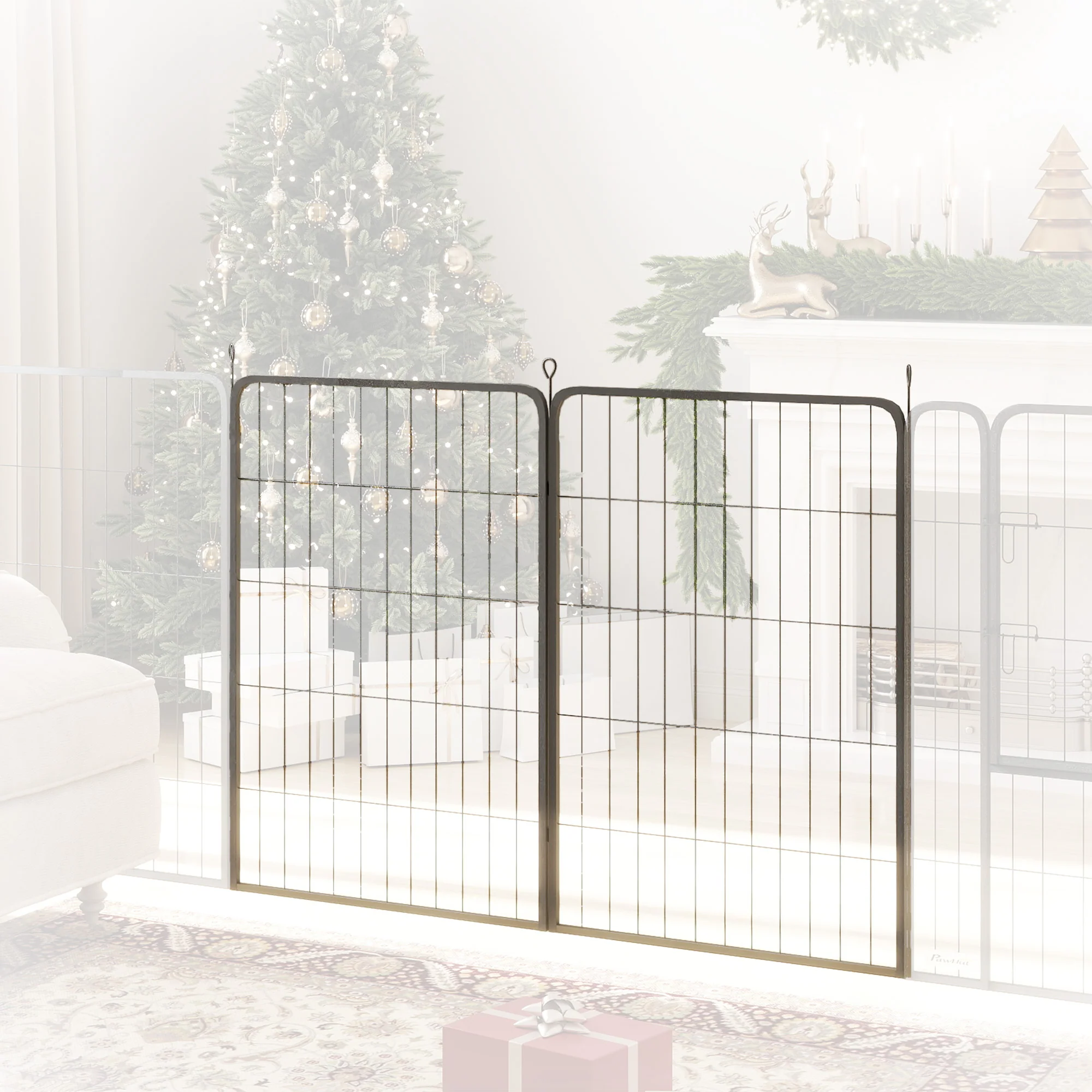 PawHut 2 Piece Expansion Pack Dog High Animal Pen - Image 70