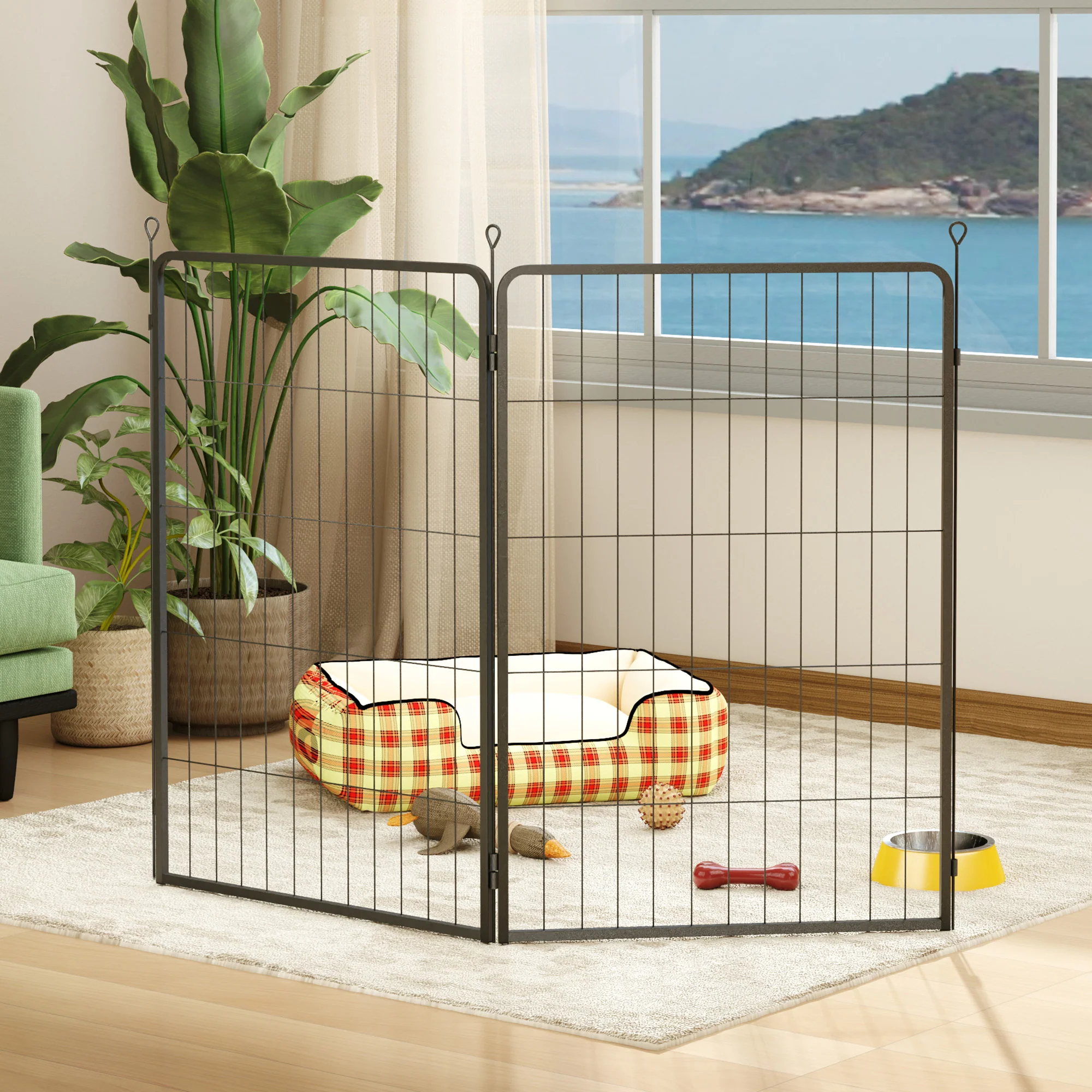 PawHut 2 Piece Expansion Pack Dog High Animal Pen - Image 71