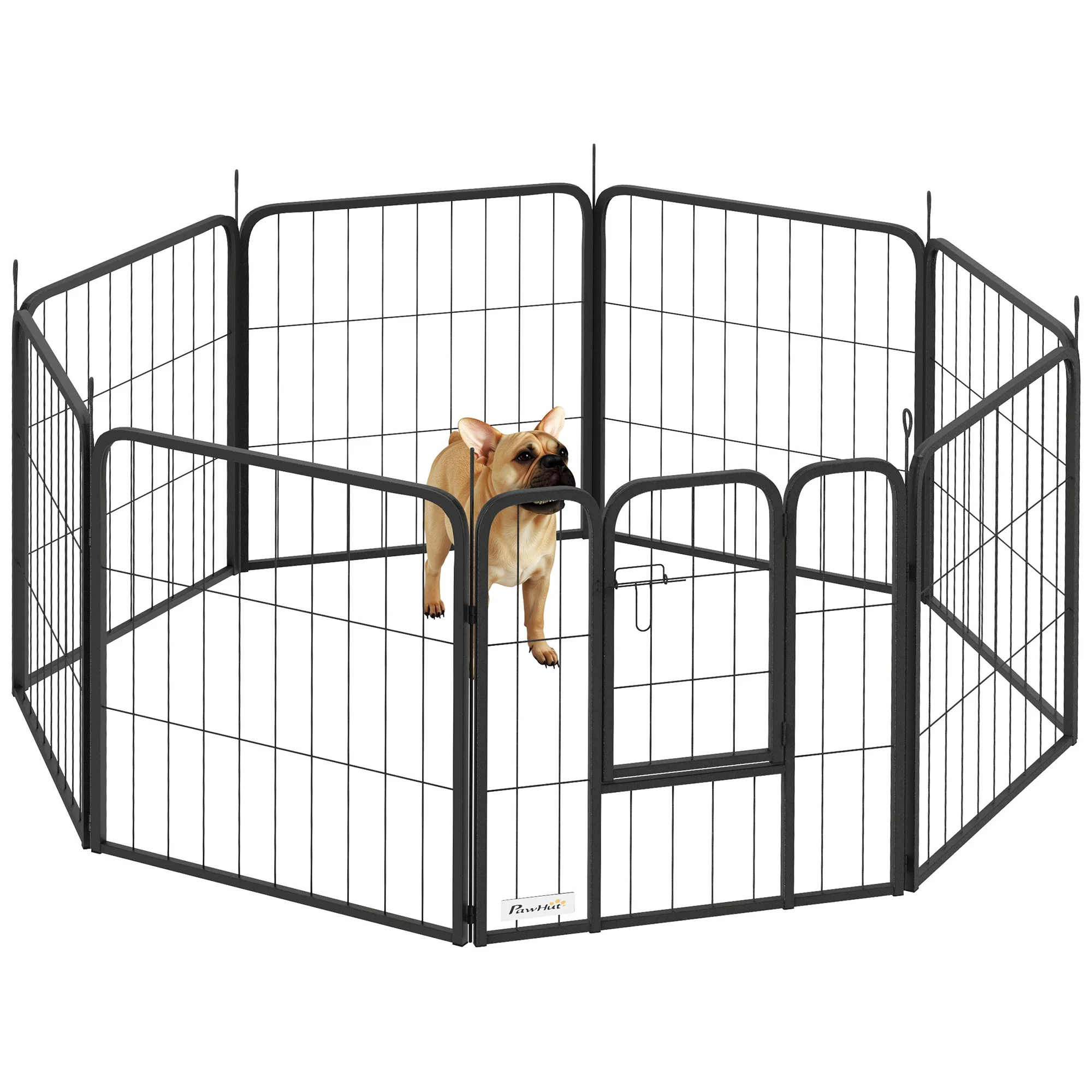 PawHut 2 Piece Expansion Pack Dog Pen For 80cm High Animal Pen - Image 10