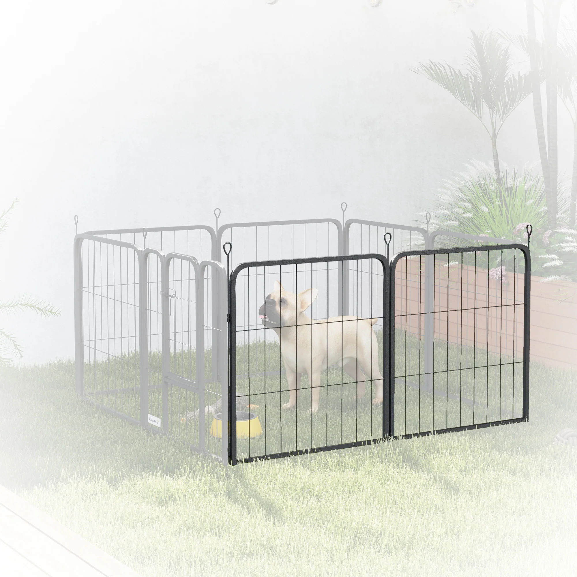 PawHut 2 Piece Expansion Pack Dog Pen For 80cm High Animal Pen - Image 25