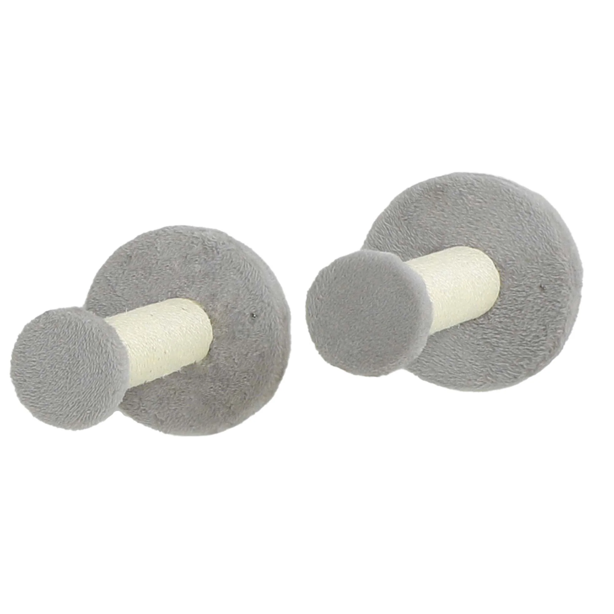 PawHut 3PCs Corner Design Cat Wall Shelves Furniture, Light Grey - Image 9