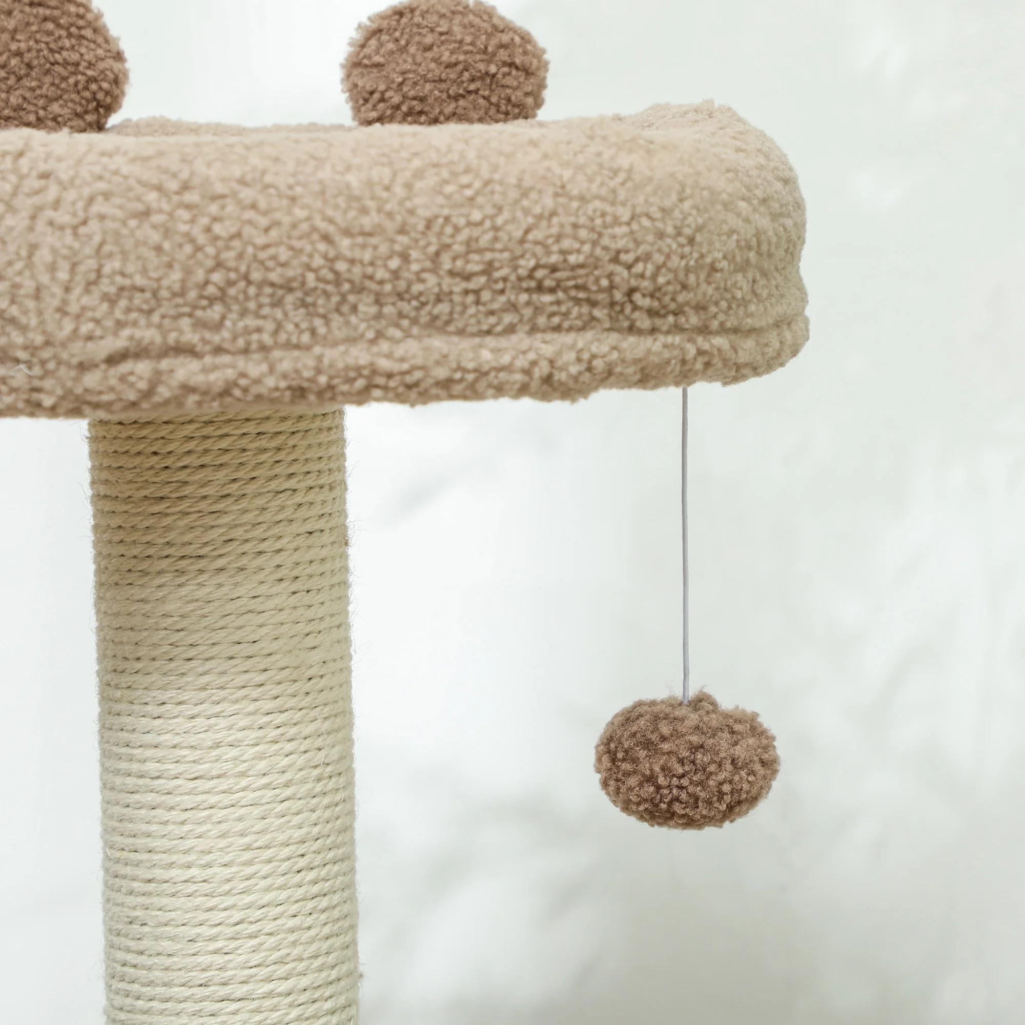 PawHut 88cm Cat Tee For Indoor Cats, Cat Tower With Scratching Post, Brown - Image 9