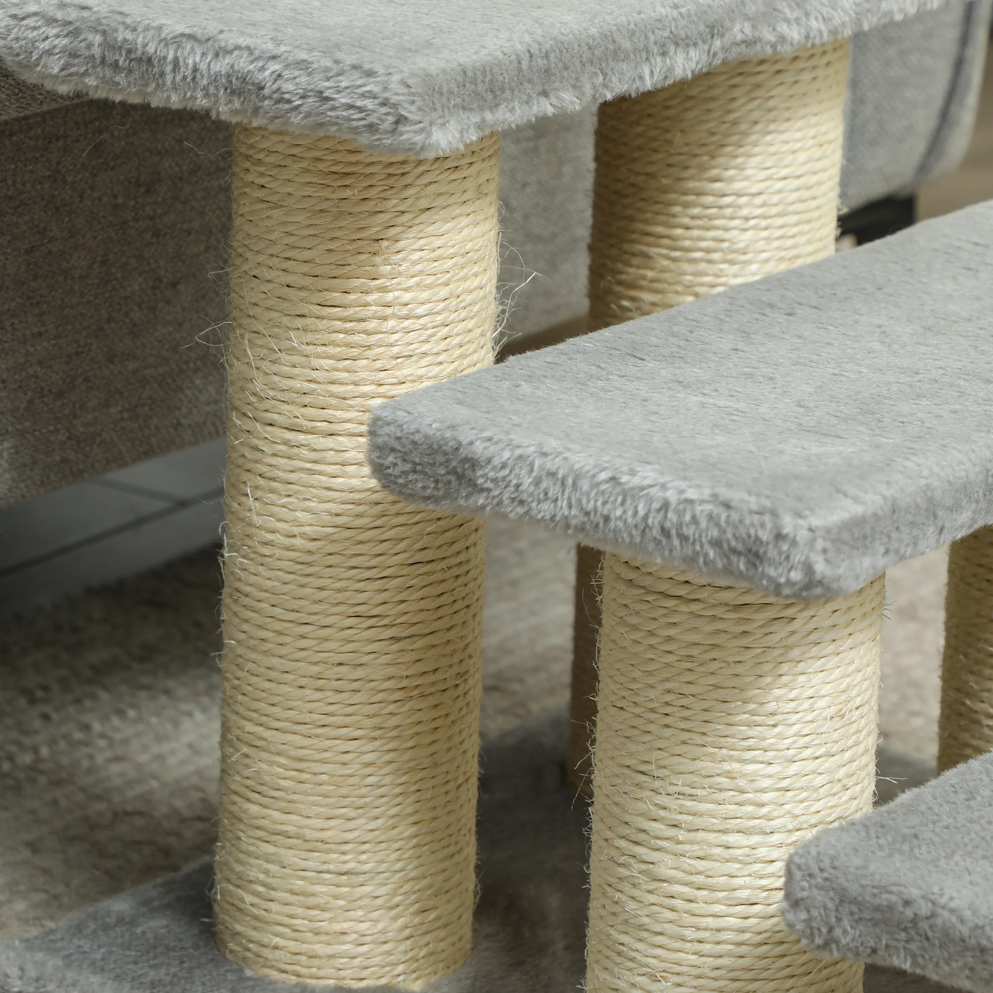 PawHut Cat Steps 3 Stairs Deluxe Pet Portable Easy Climb Assistance Lightweight - Image 9
