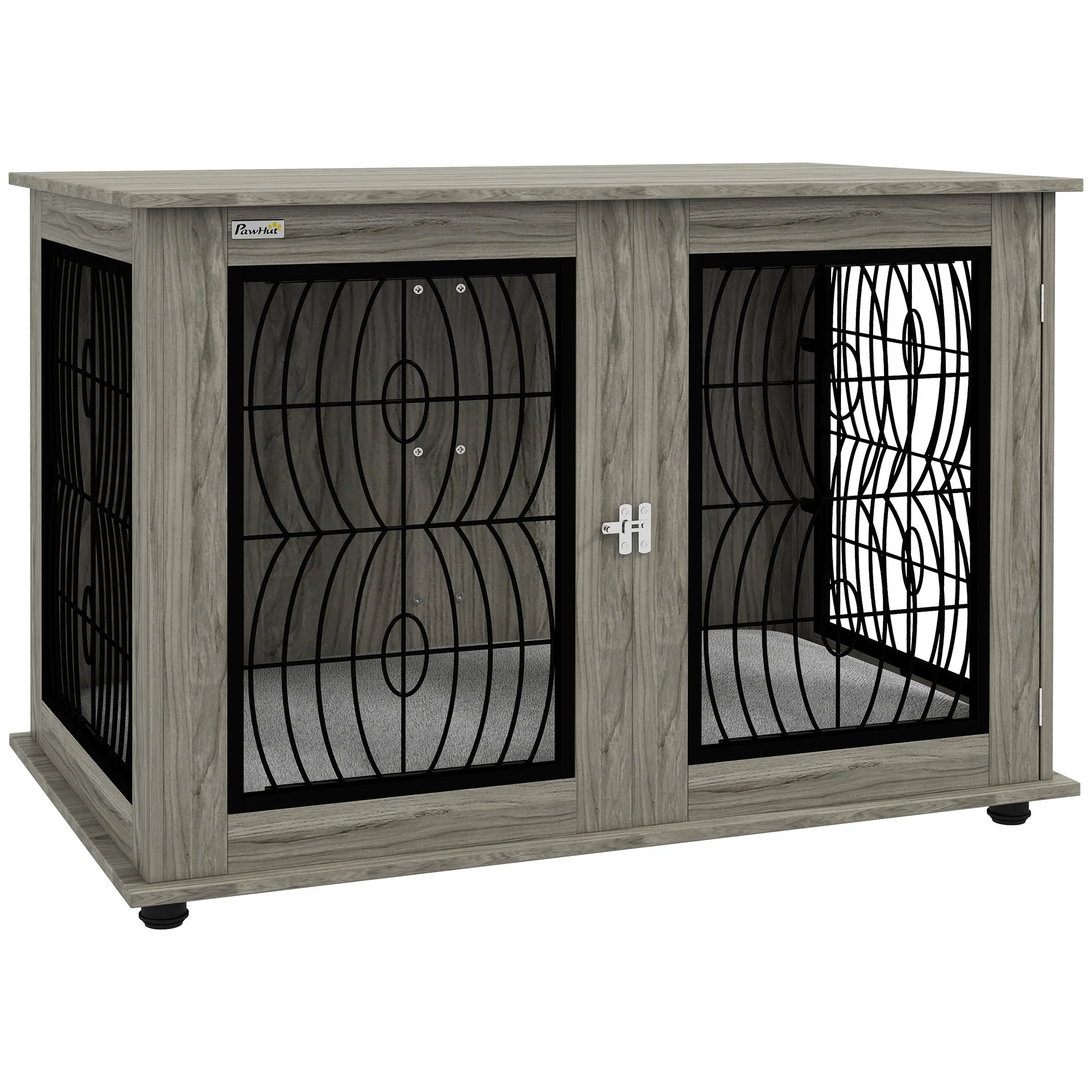 PawHut Dog Crate Furniture, End Table w/ Cushion - Image 10