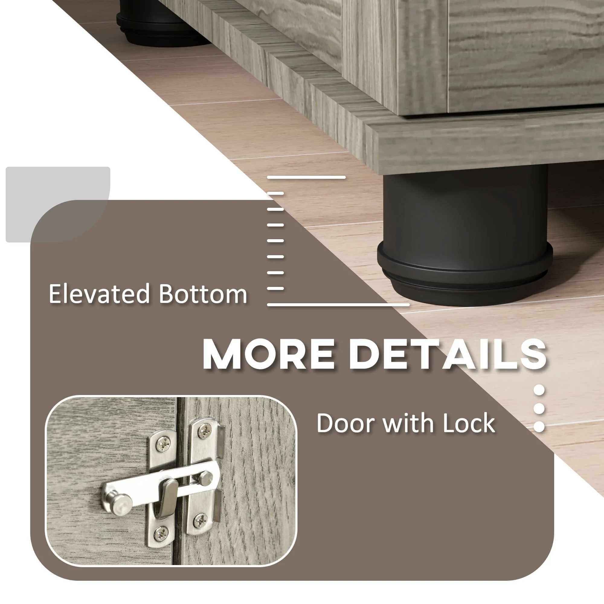 PawHut Dog Crate Furniture, End Table w/ Cushion - Image 16