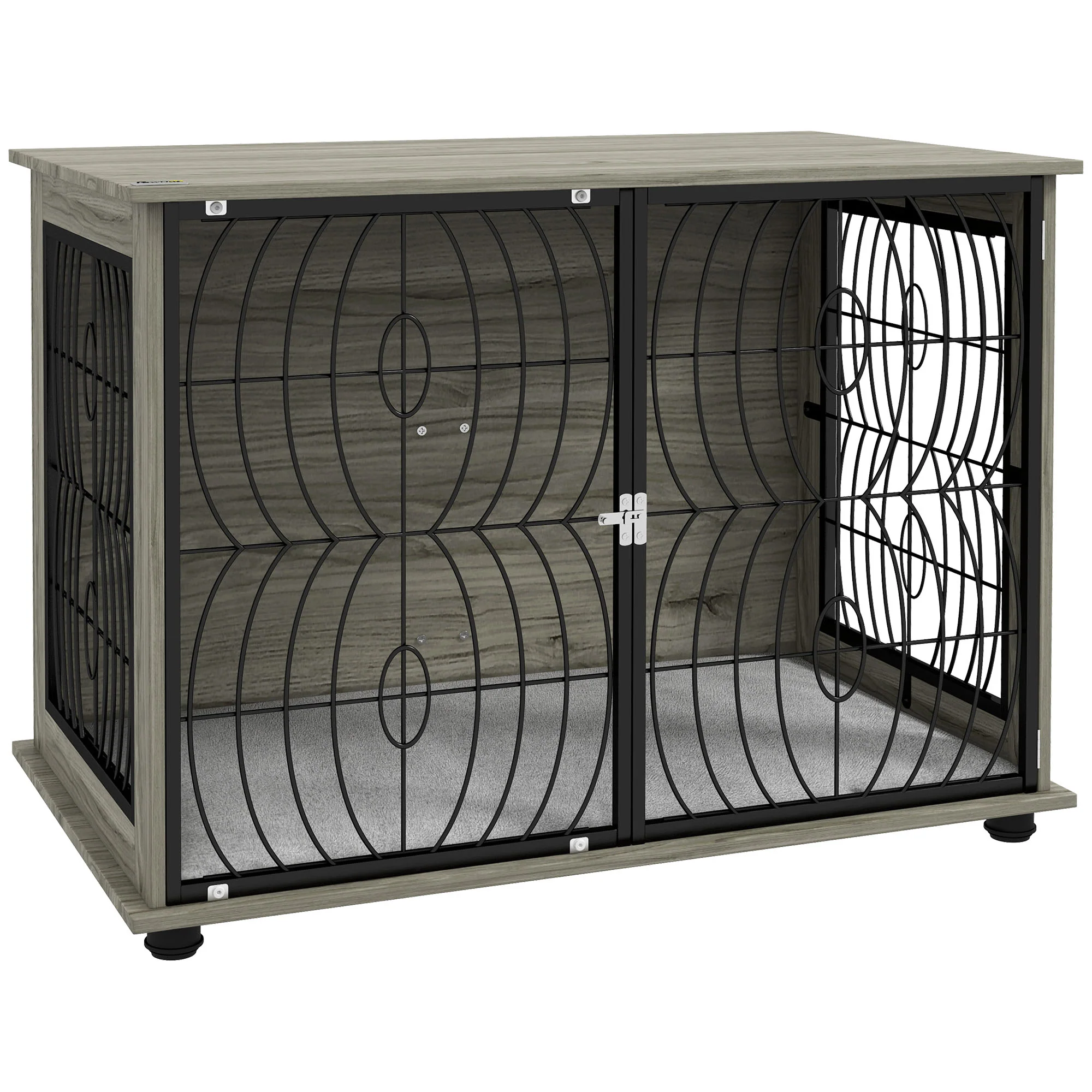 PawHut Dog Crate Furniture End Table w/ Cushion - Image 10