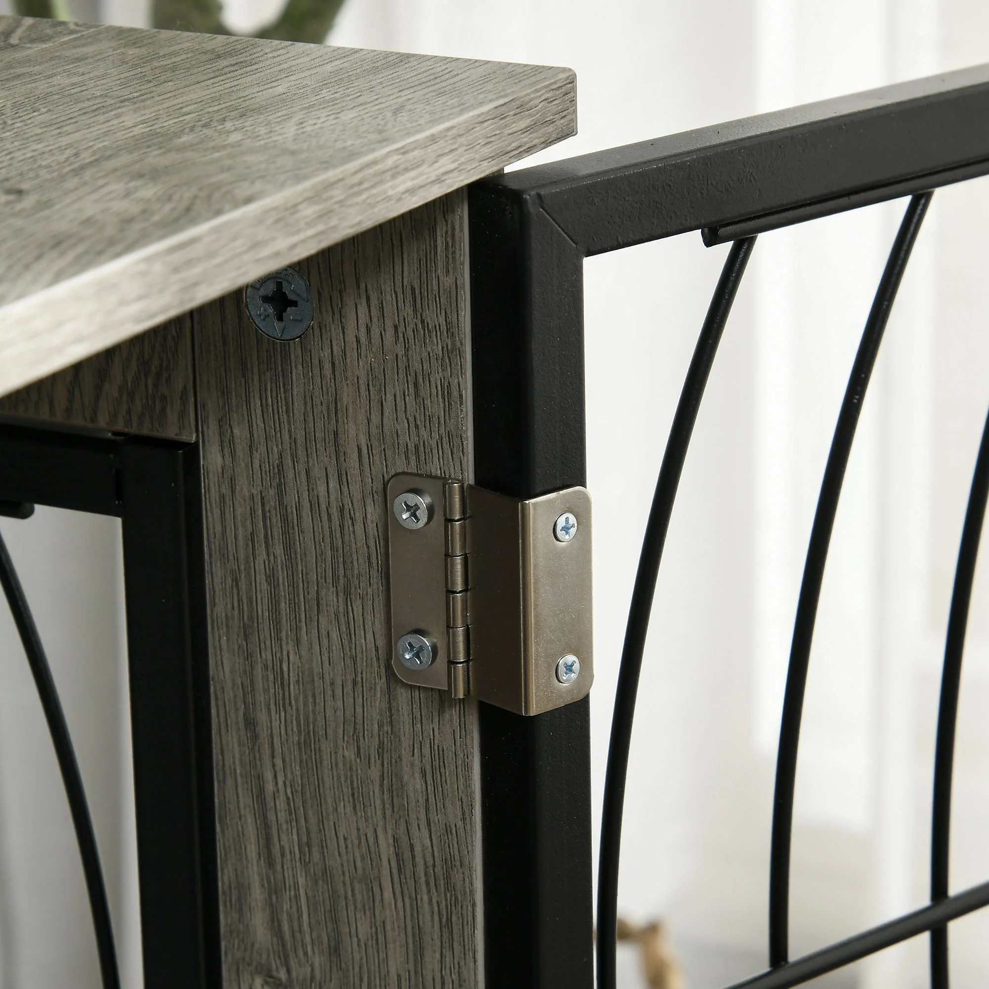 PawHut Dog Crate Furniture End Table w/ Cushion - Image 18