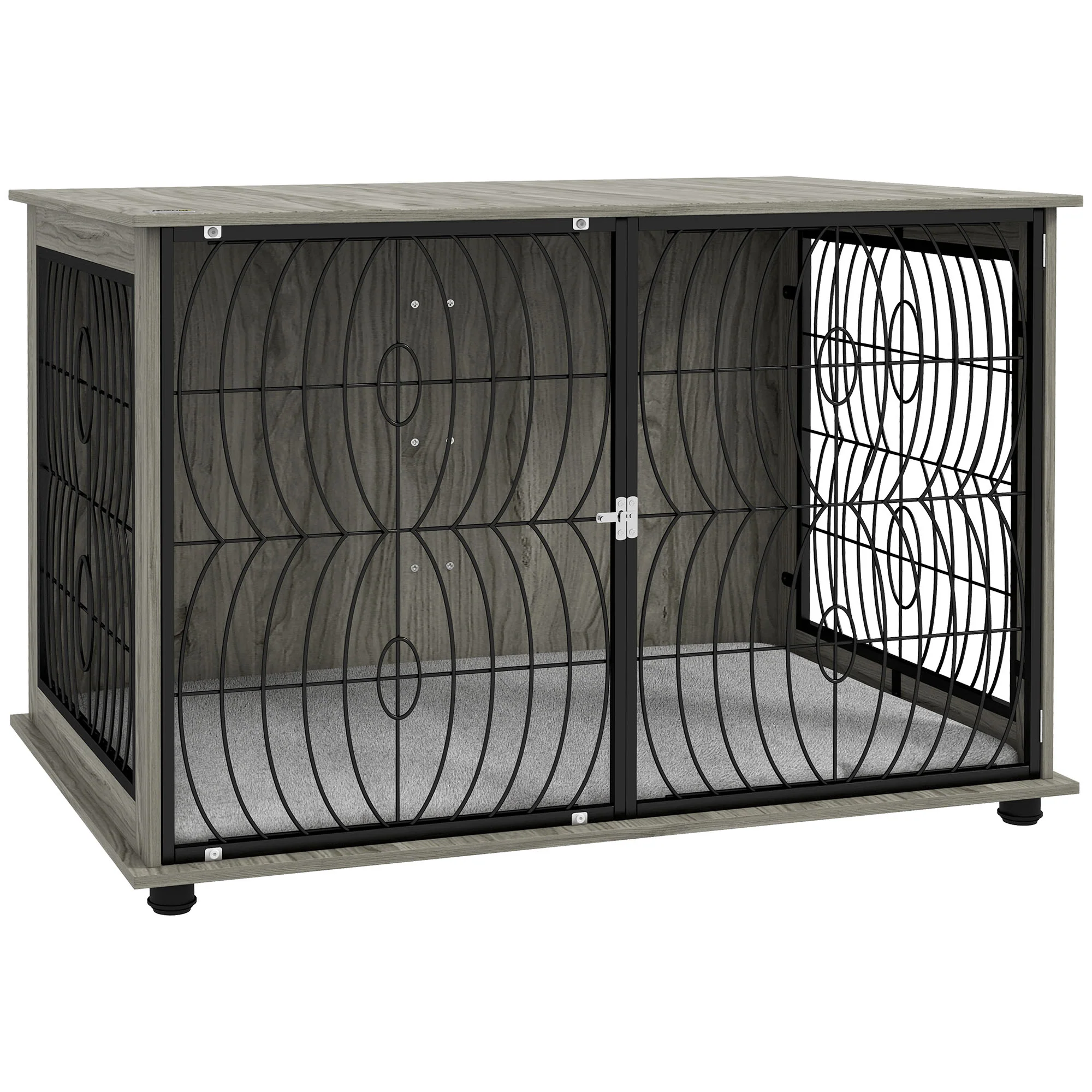 PawHut Dog Crate Furniture End Table w/ Cushion - Image 19