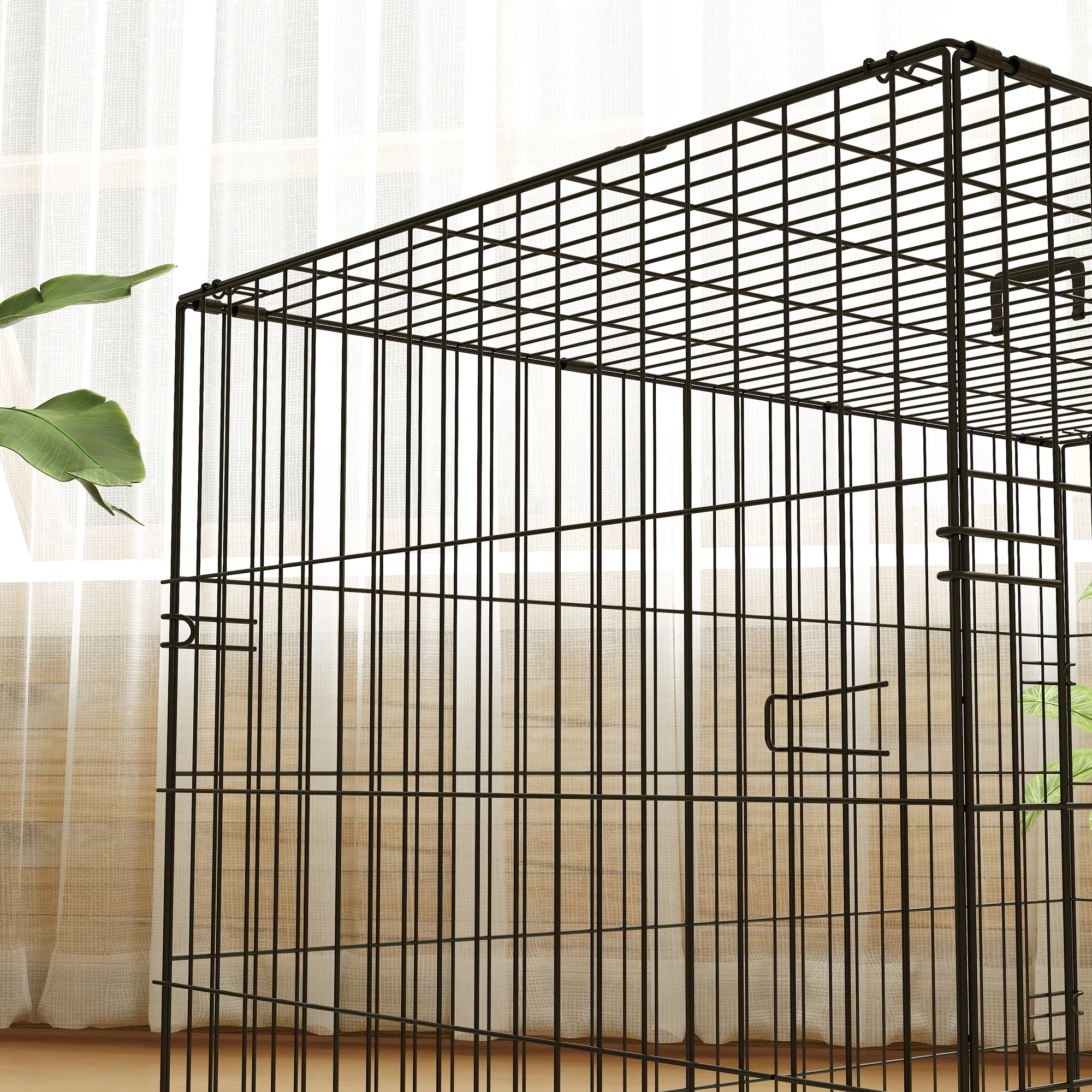 PawHut Dog Crate With 2 Doors, Tray, Soft Cushion - Image 27