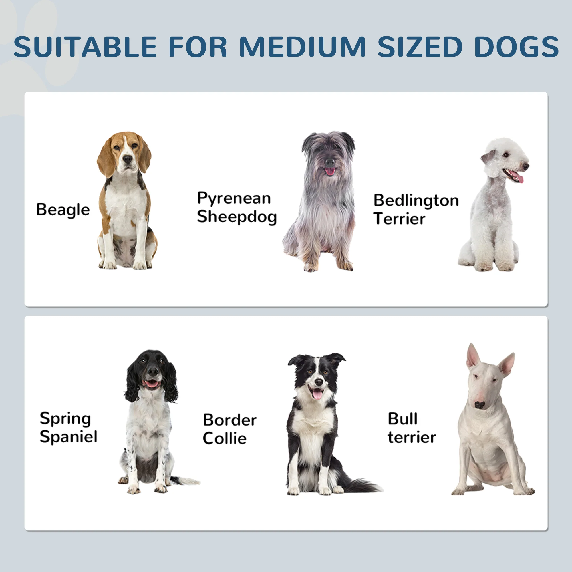 PawHut Dog Feeding Station With Storage, Pet Feeding Station With Dog Bowls - Image 3