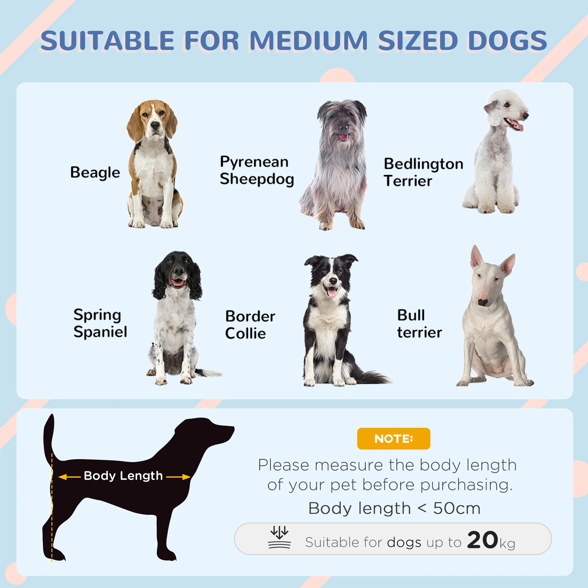 PawHut Dog Kennel Outdoor Dog House w/ Removable Floor, for Medium Dogs - Grey - Image 3
