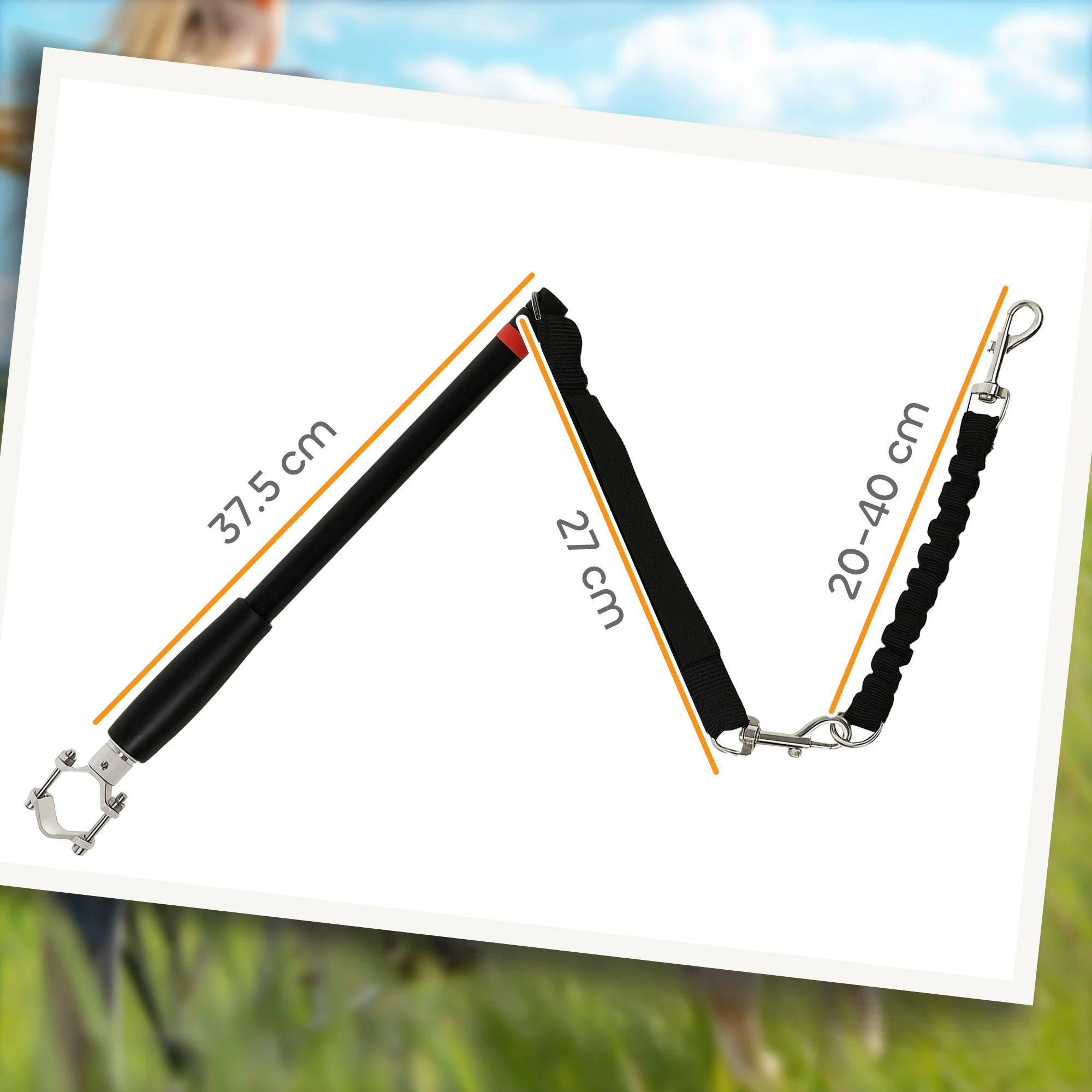PawHut Dog Lead For Bicycle, Easy Installation, For Cycling, Training - Image 14