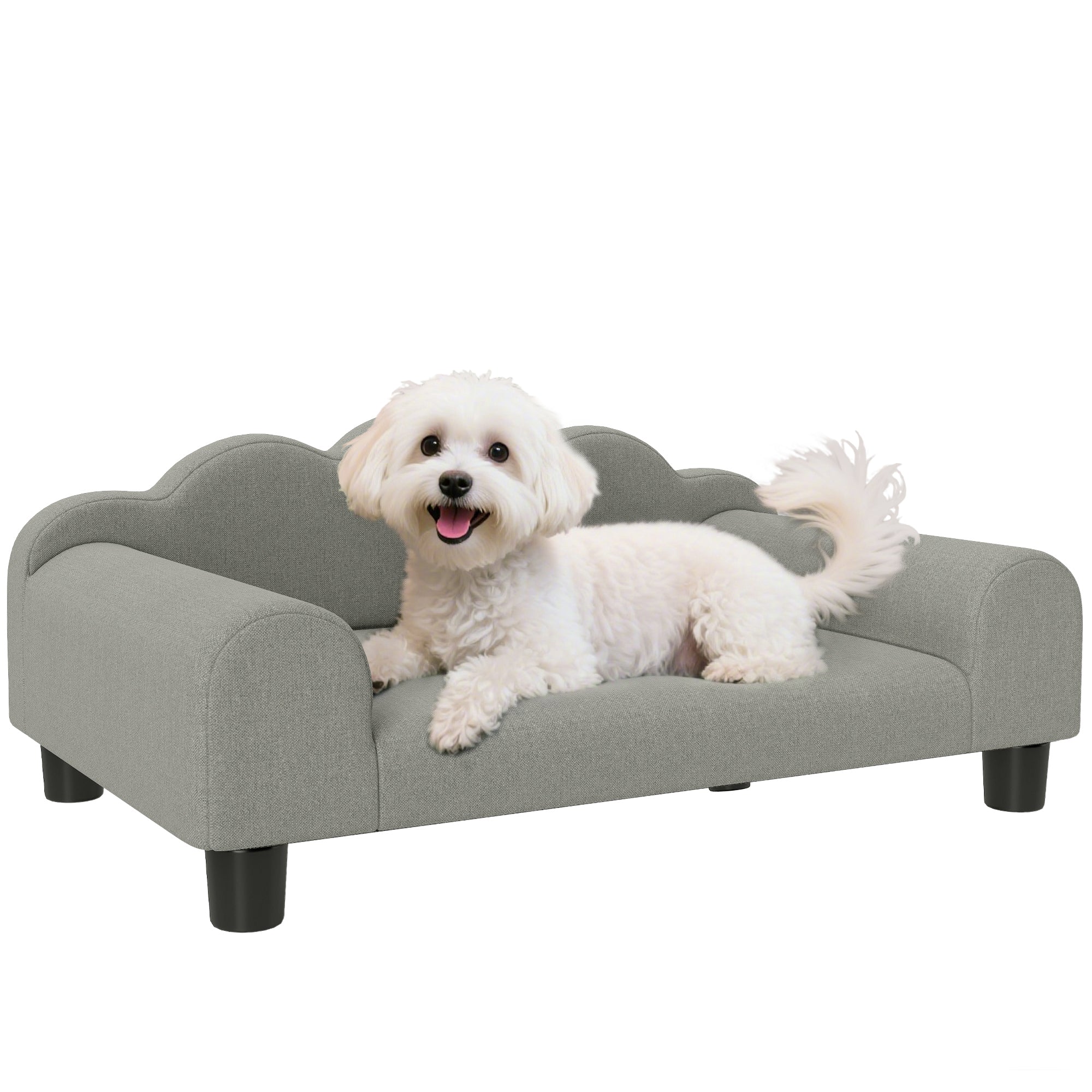 PawHut Dog Sofa Bed, Cat Sofa With Backrest, Armrest, For Small Dogs - Image 10