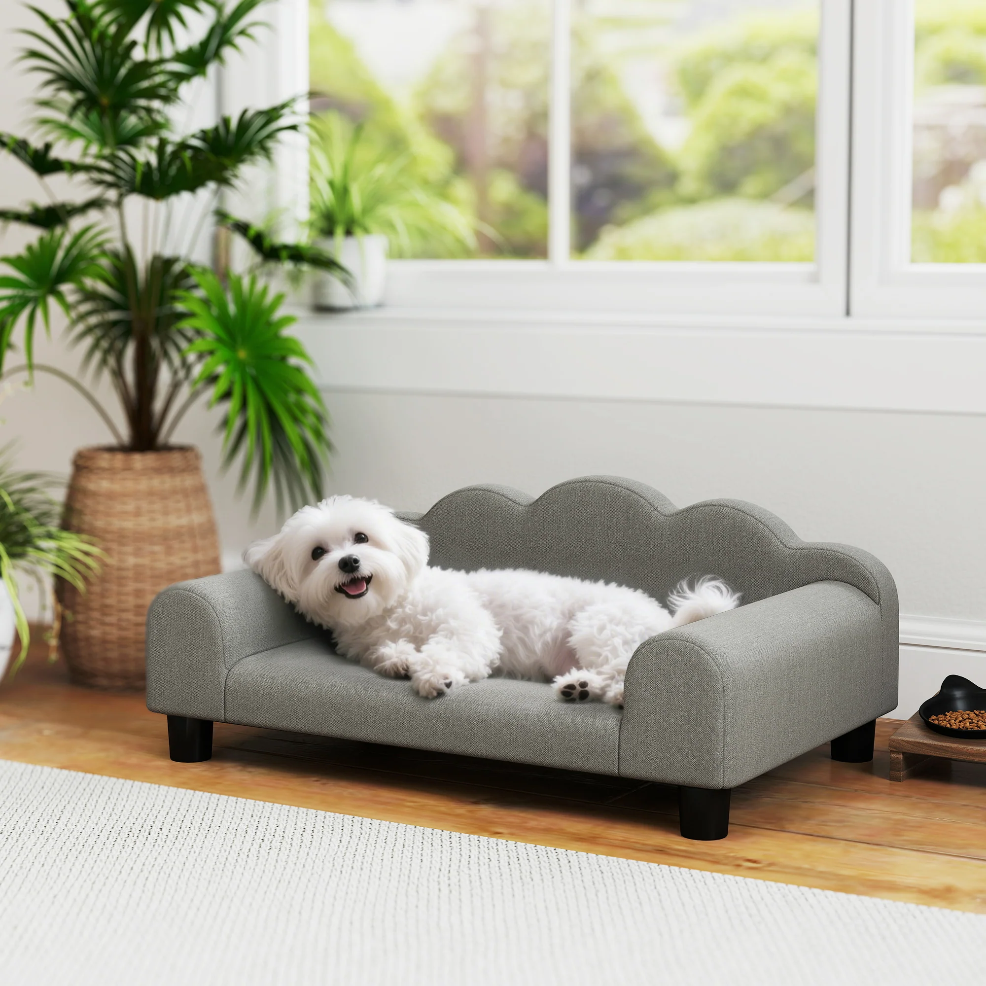 PawHut Dog Sofa Bed, Cat Sofa With Backrest, Armrest, For Small Dogs - Image 11