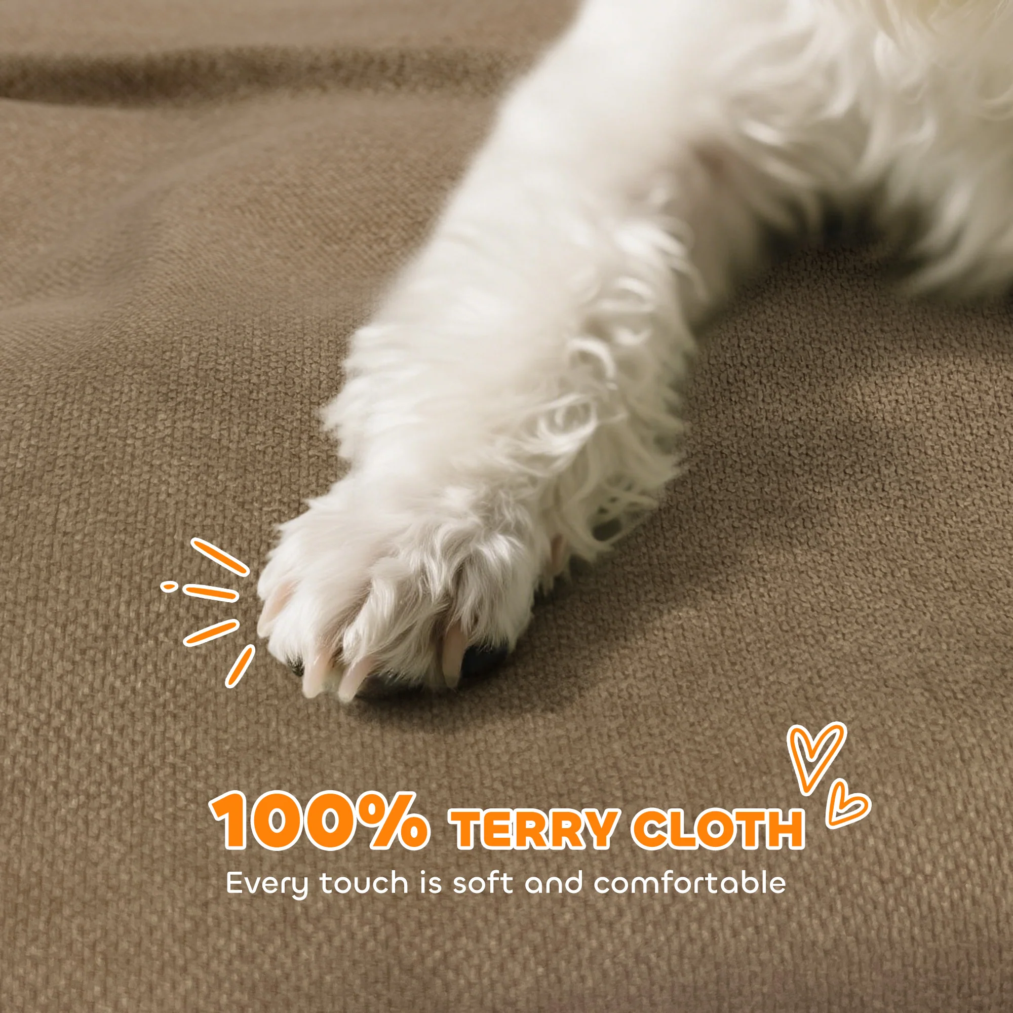 PawHut Dog Sofa Bed, Cat Sofa With Backrest, Armrest, For Small Dogs - Image 3