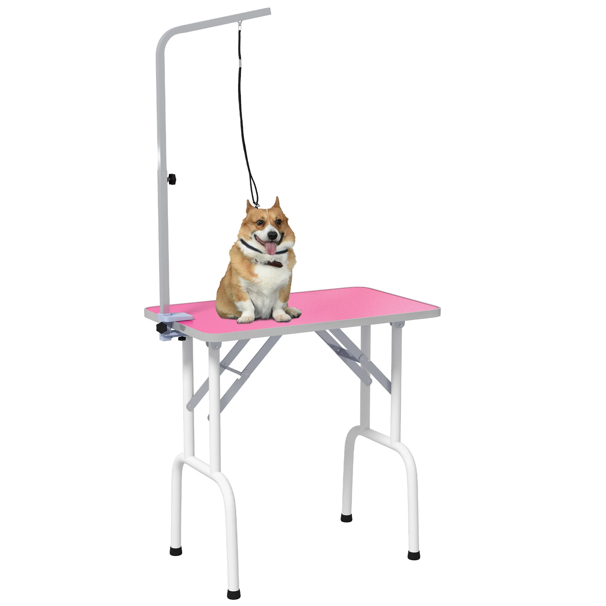 PawHut Foldable Dog Grooming Table Adjustable Arm 81x49x80 Cm - Image 10