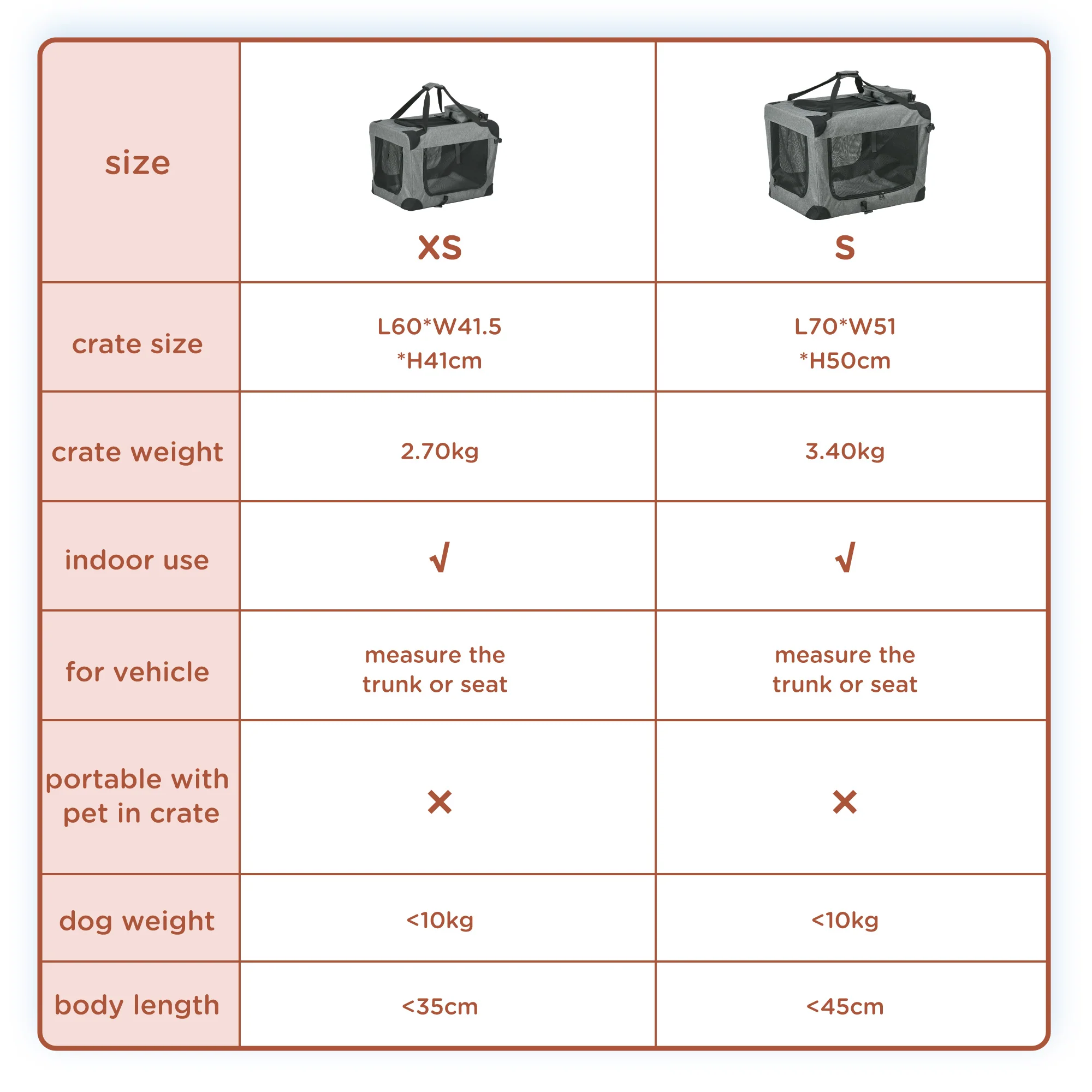 PawHut Folding Pet Carrier Bag House W/ Cushion Storage, Grey 60x41.5x41cm - Image 9
