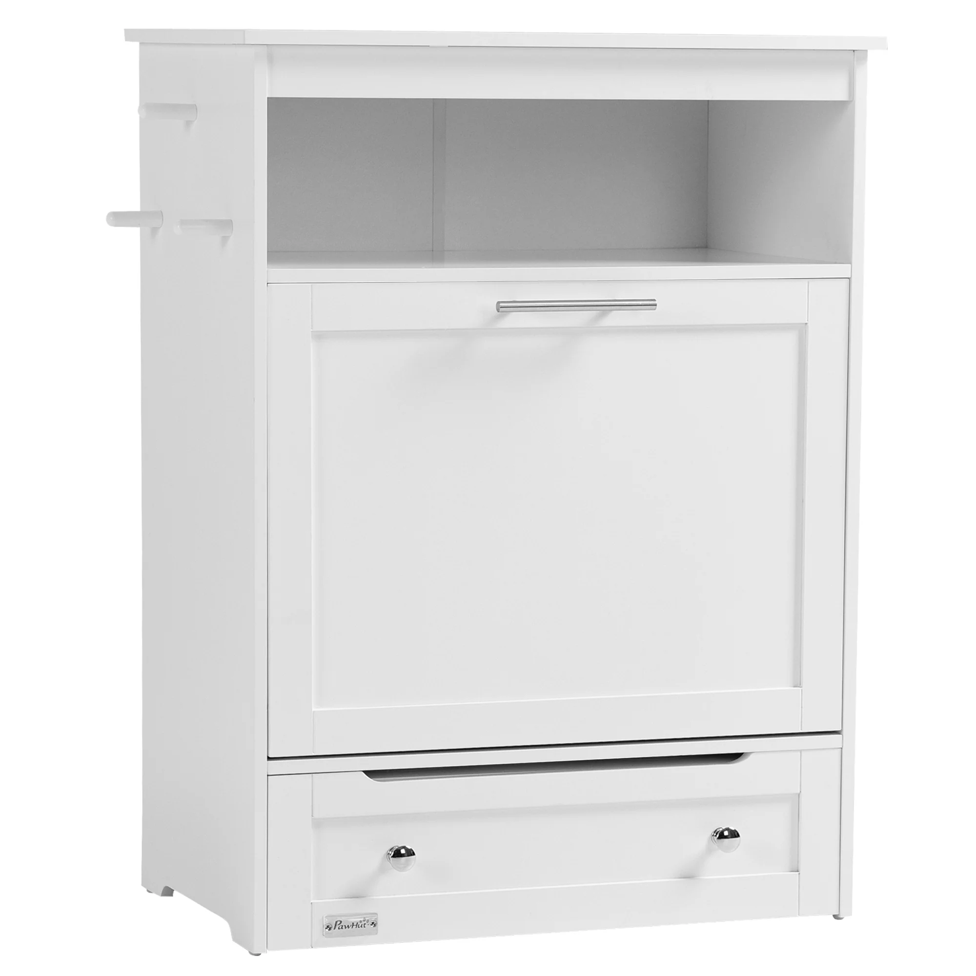 PawHut Pet Feeder Station Dog And Cat Food Storage Feeding Station Food Cabinet - Image 7