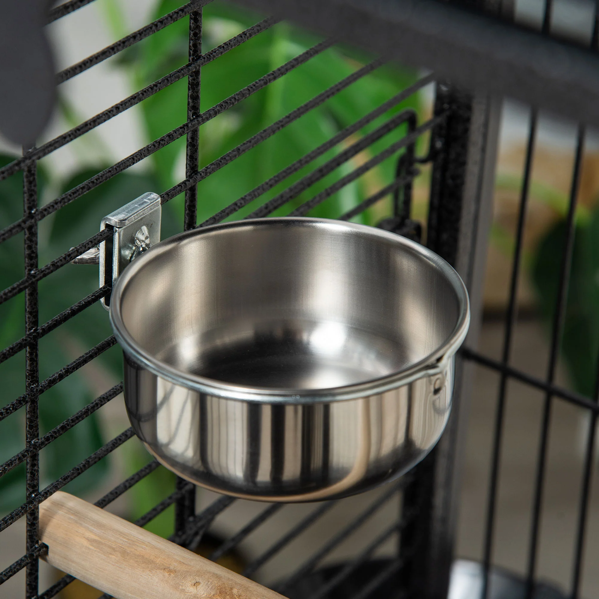 PawHut Steel Bird Cage,Large Budgie Cage For Cockatiels And Parakeets - Image 9