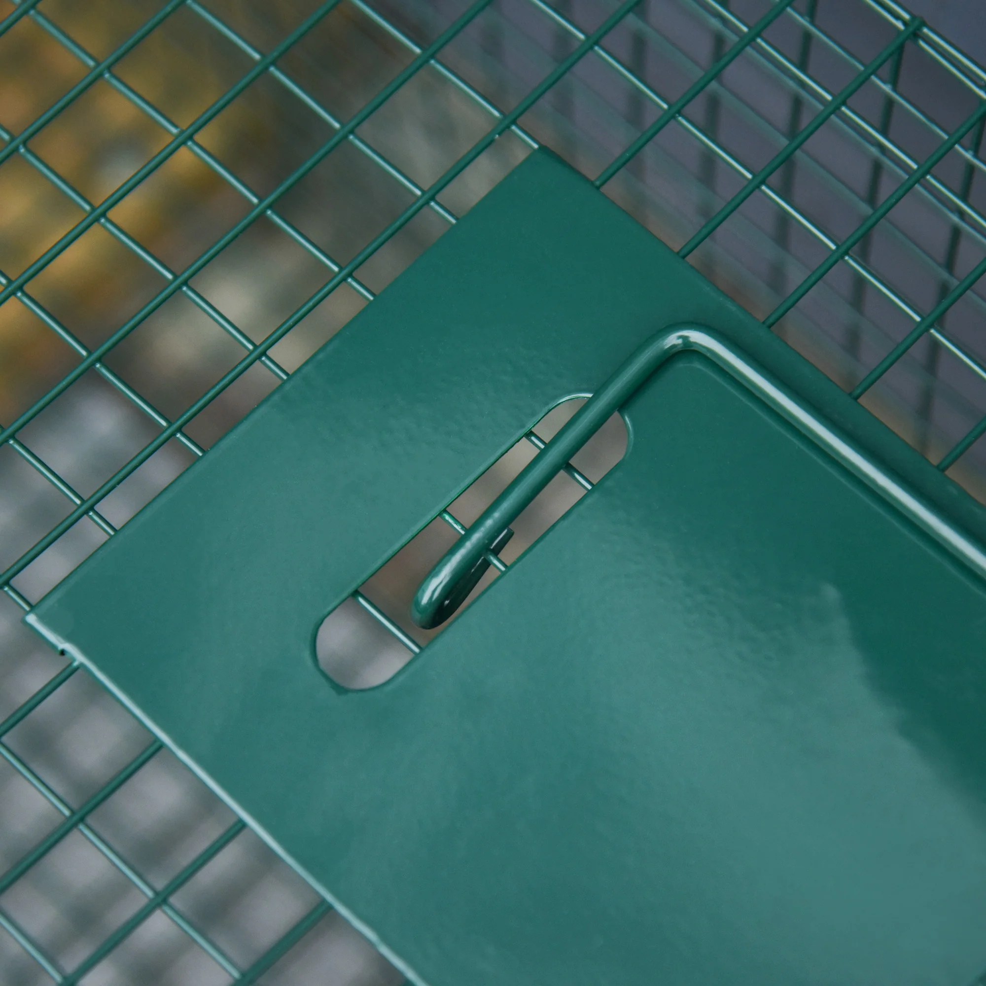 PawHut Two-Door Live Cage, Trap for Small Animal, Easy Setup - Dark Green - Image 9