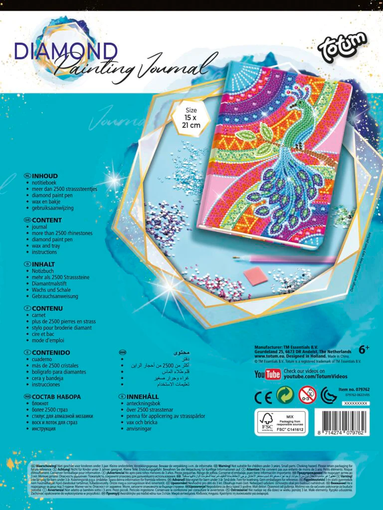 Peacock Diamond Paint Notebook - Image 10