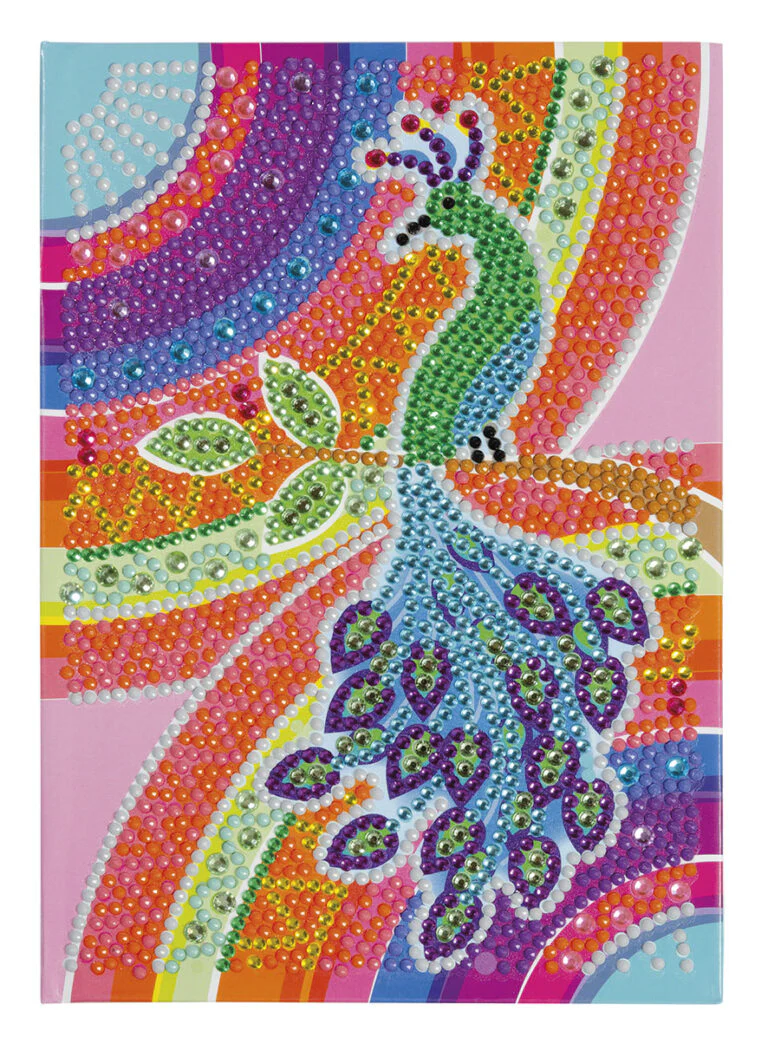 Peacock Diamond Paint Notebook - Image 2