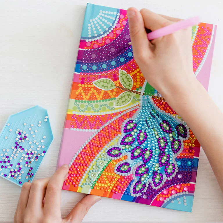 Peacock Diamond Paint Notebook - Image 4