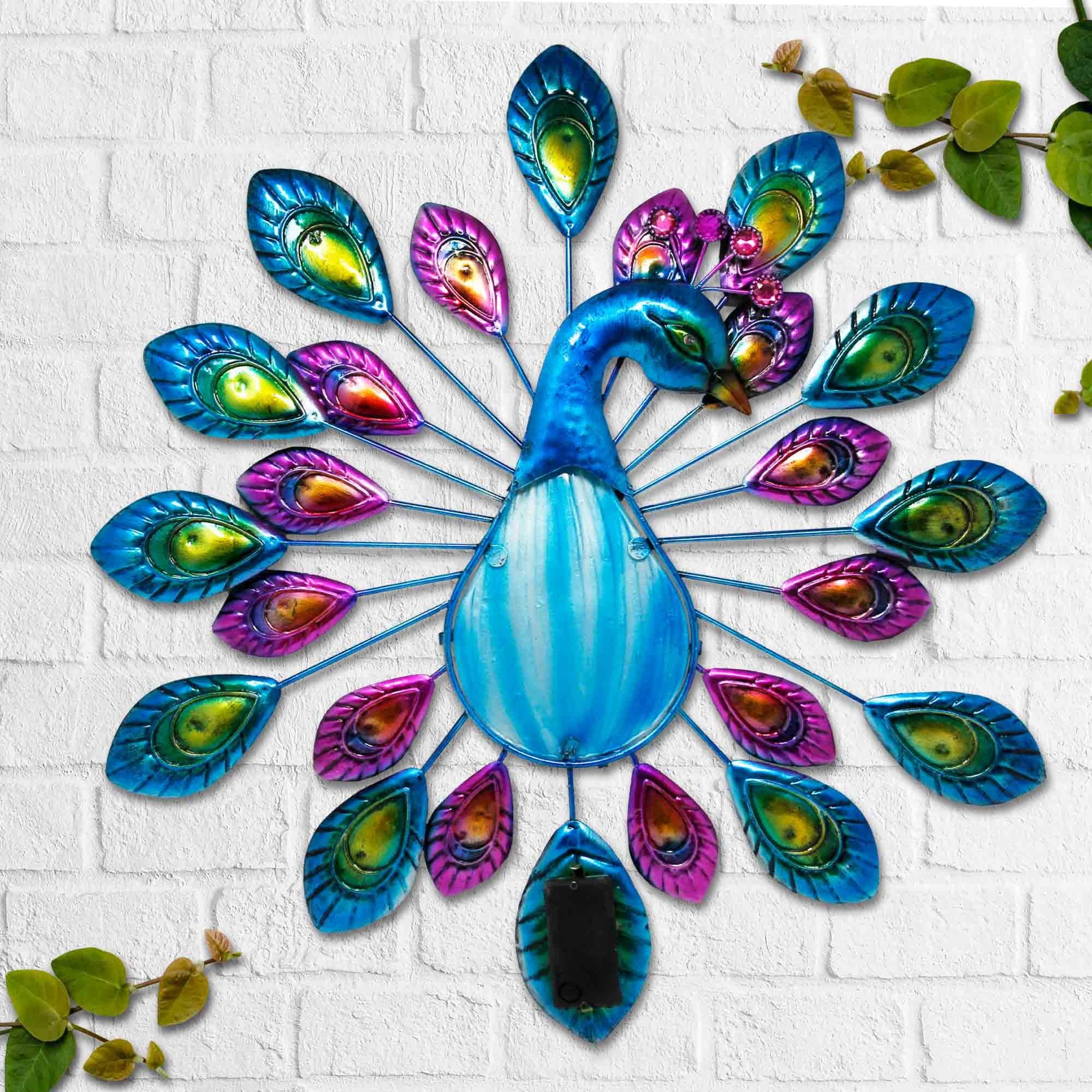Outdoor Garden Peacock Wall Art - Image 2
