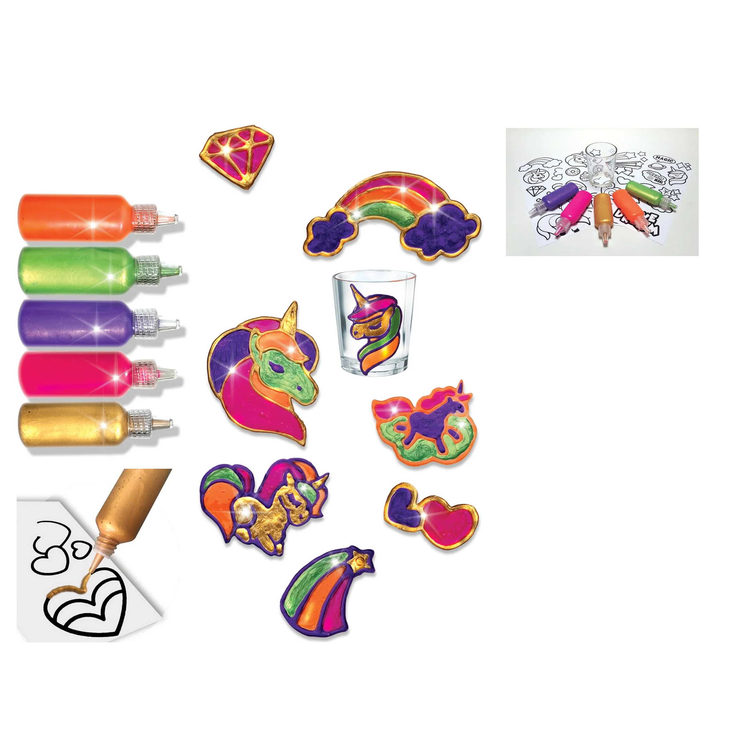 Peel And Place Unicorn Gel Stickers - Image 2