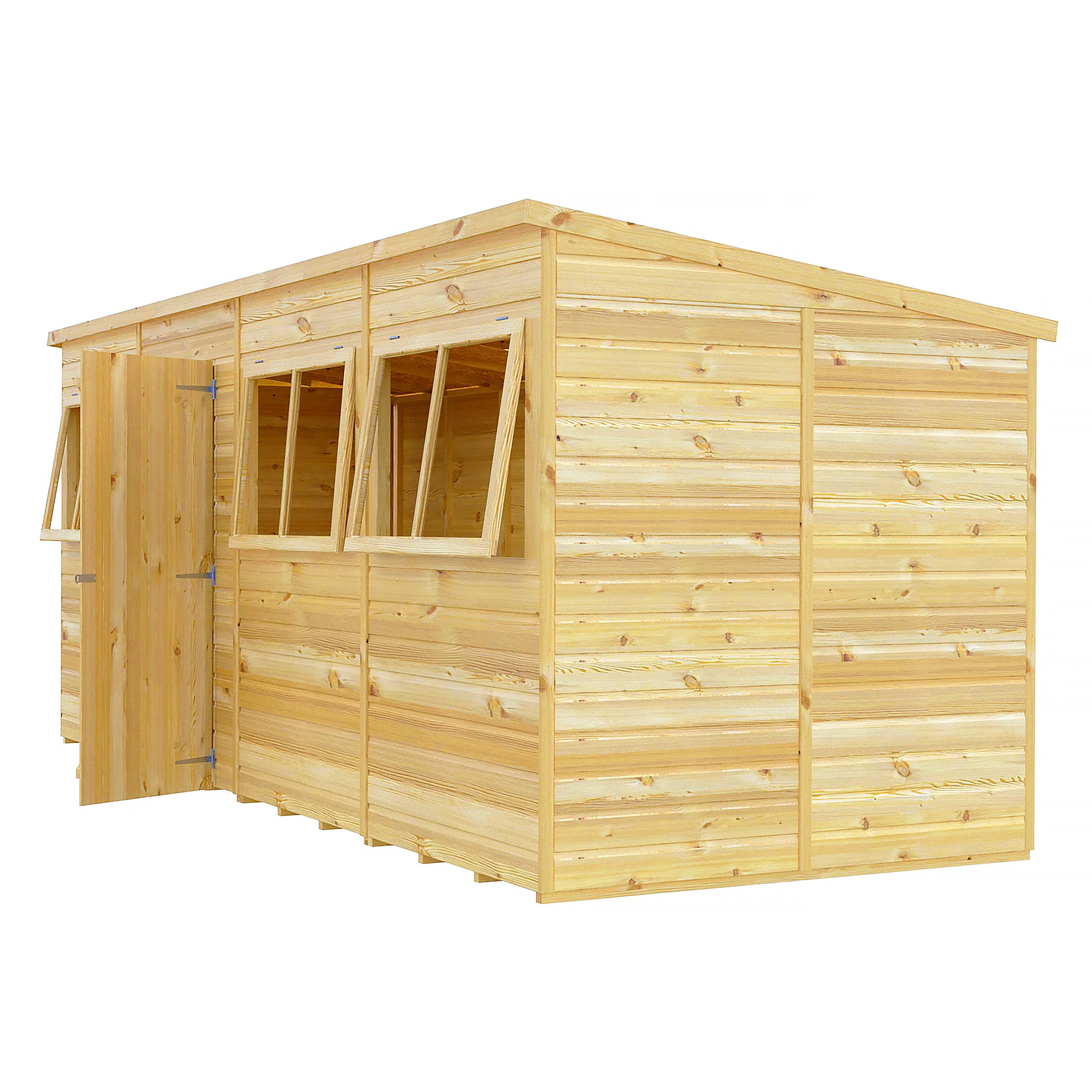 Pent 16 X 6 Shiplap Shed - Image 5