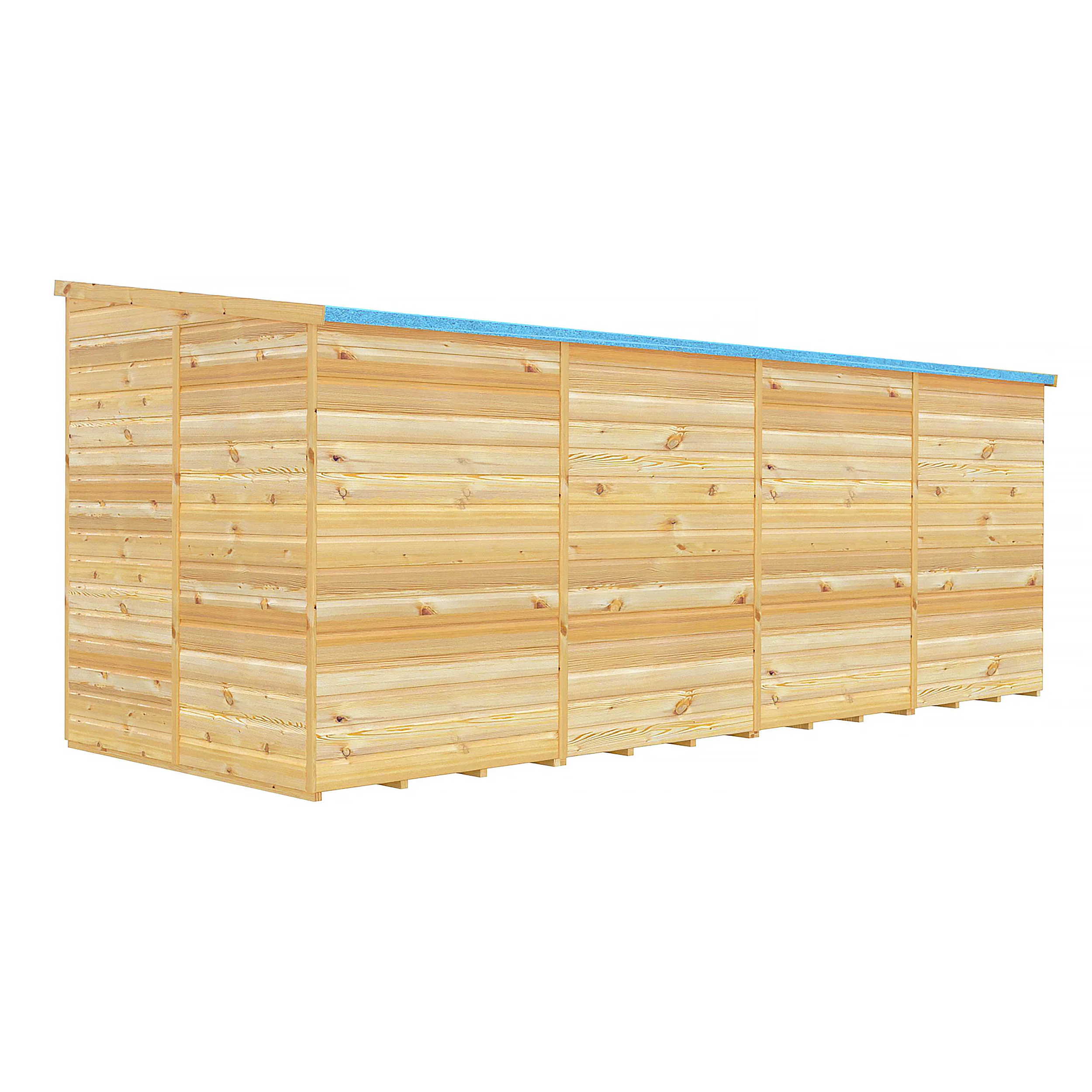Pent 16 X 6 Shiplap Shed - Image 6