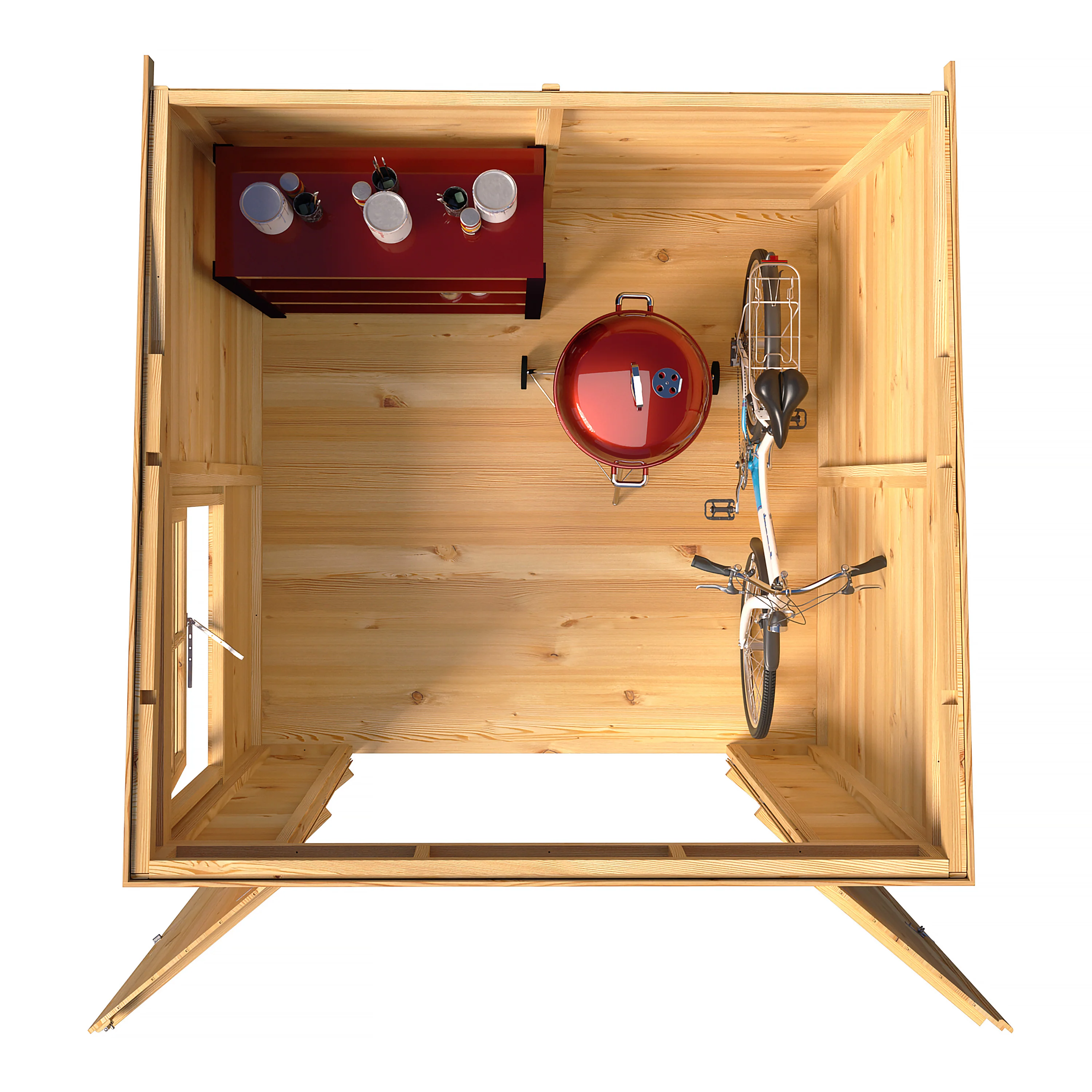 Pent Double Door Shiplap Shed - Image 6