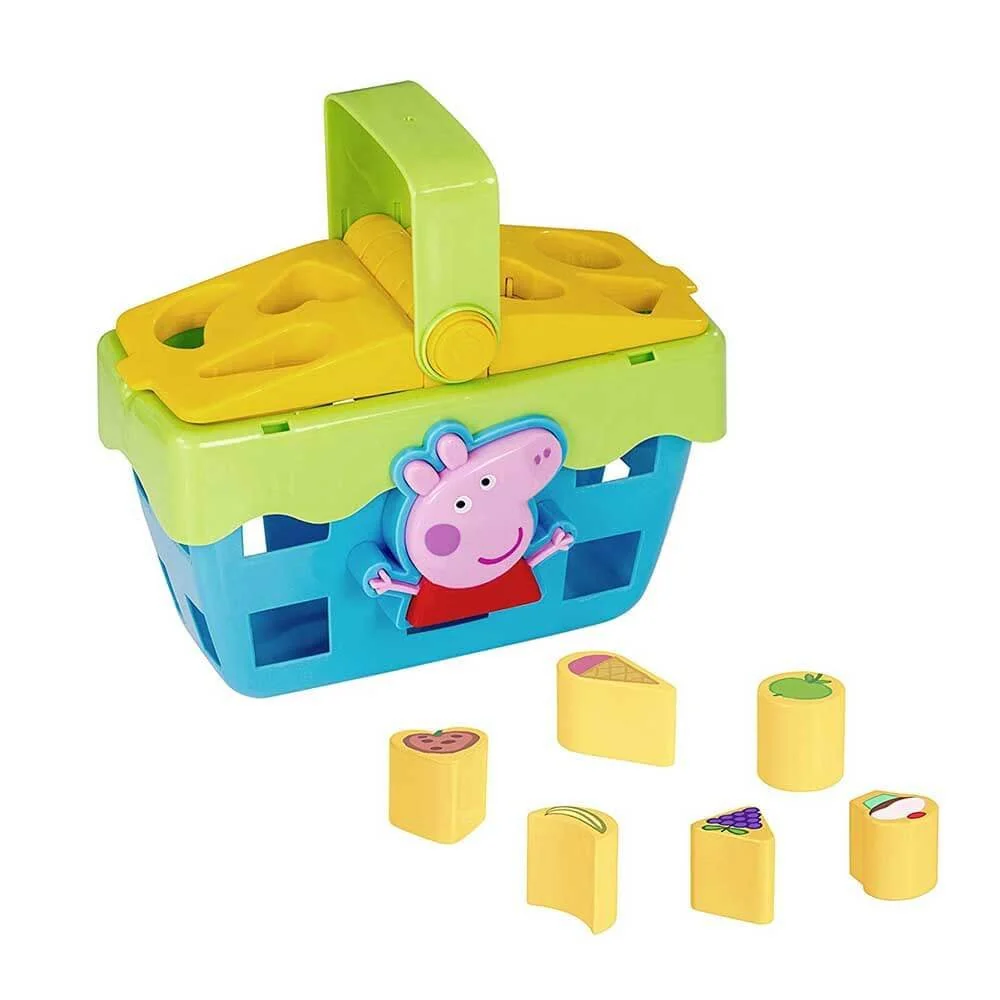 Peppa Pig 12m+ Shape Sorter Picnic Basket Interactive Sound Toy Theme Tune - Image 2